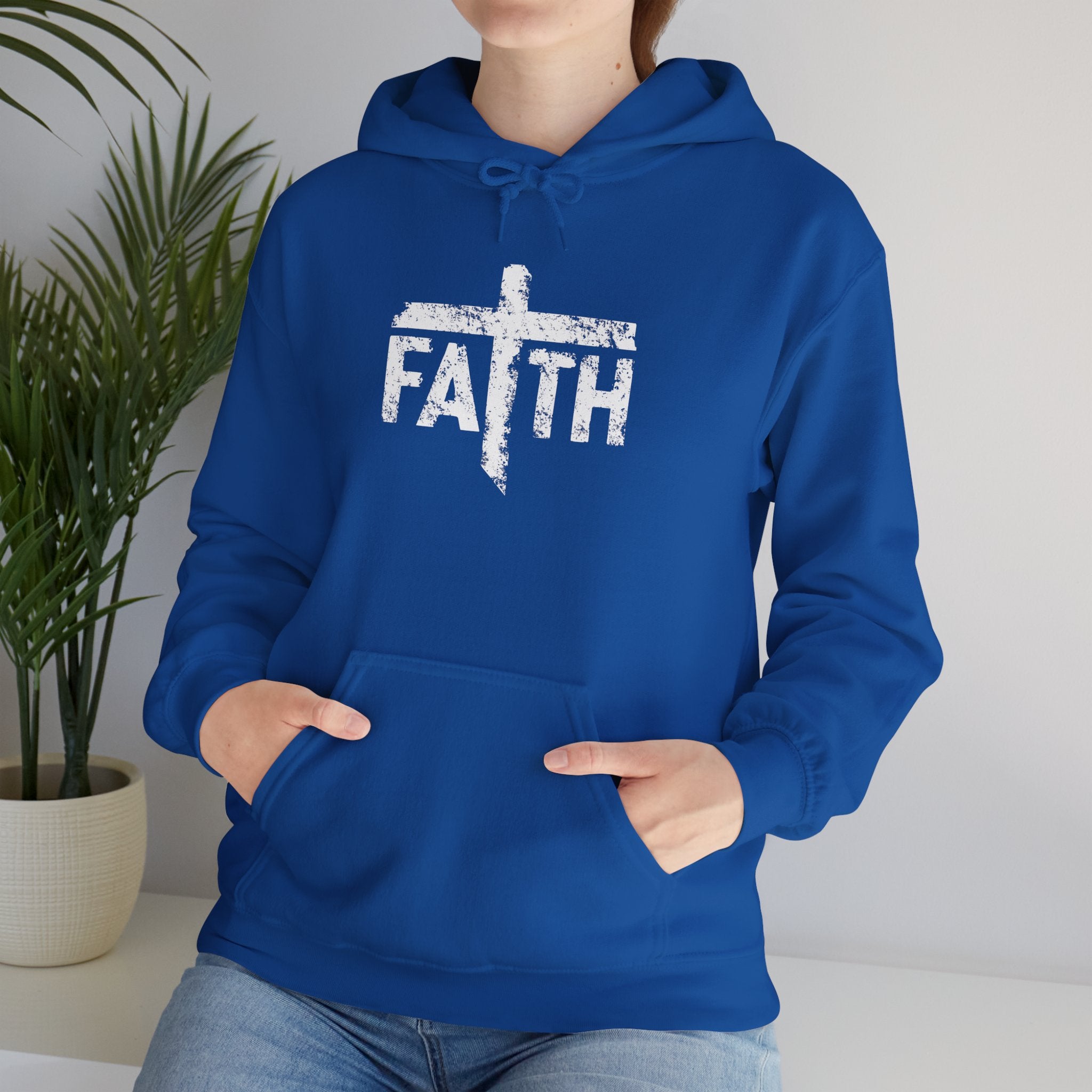 Faith Hoodie, Inspirational Sweatshirt for Men and Women, Cozy Pullover for Church, Gifts for Believers, Religious Apparel