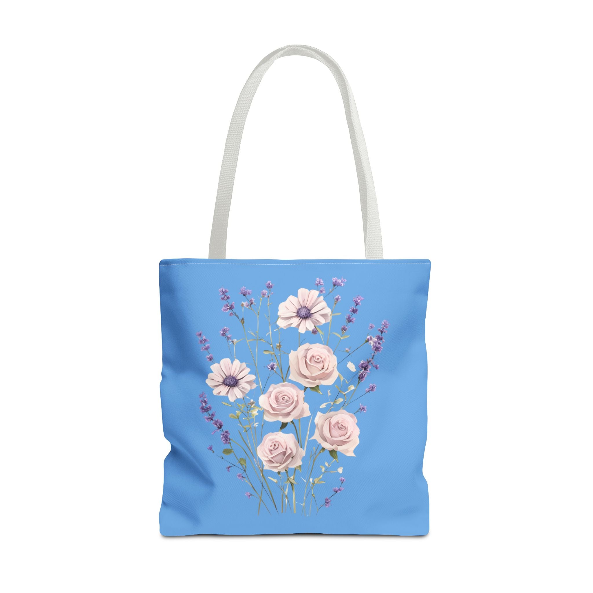 Floral Print Tote Bag - Vibrant Summer Shopping Bag