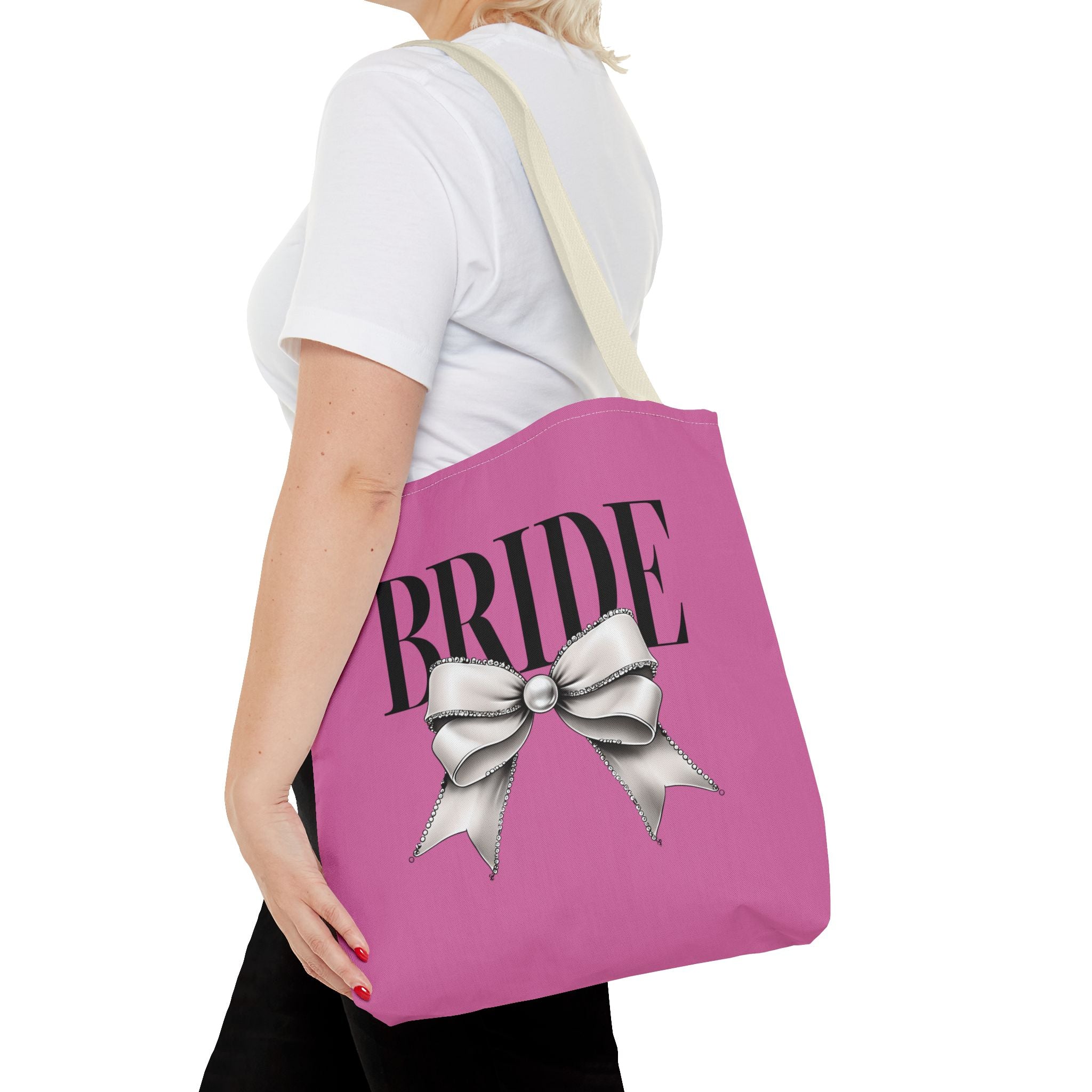 Bride Tote Bag with Bow Design
