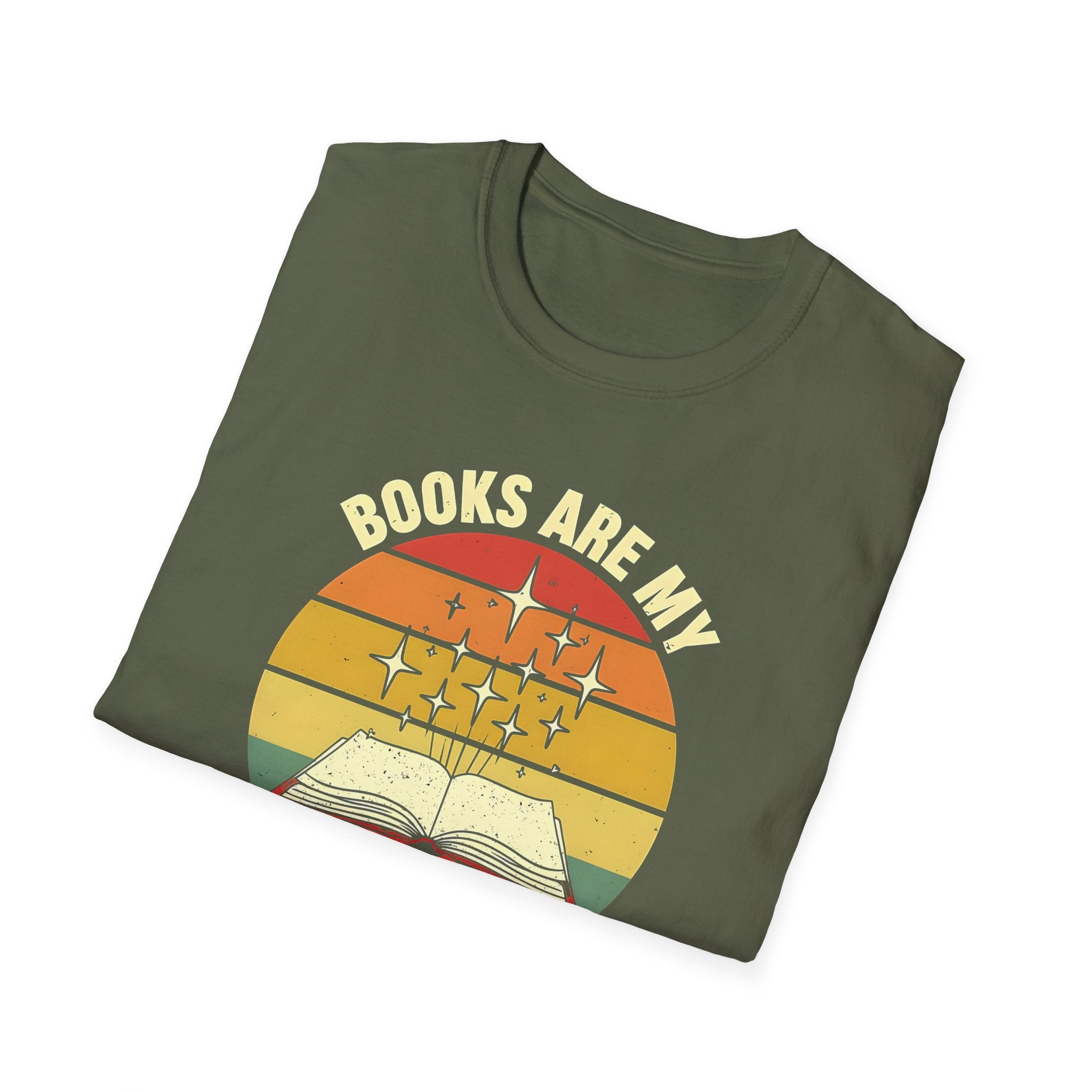 Books Are My Favorite Time Machines Unisex Softstyle T-Shirt