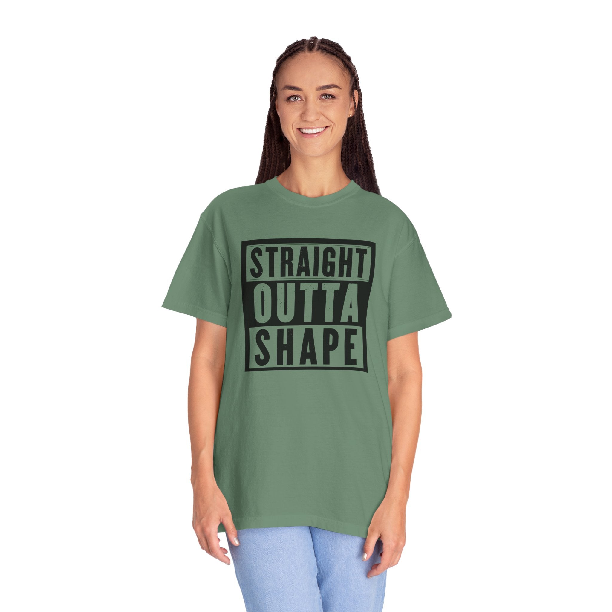 Shape Distorted Unisex Garment-Dyed T-shirt