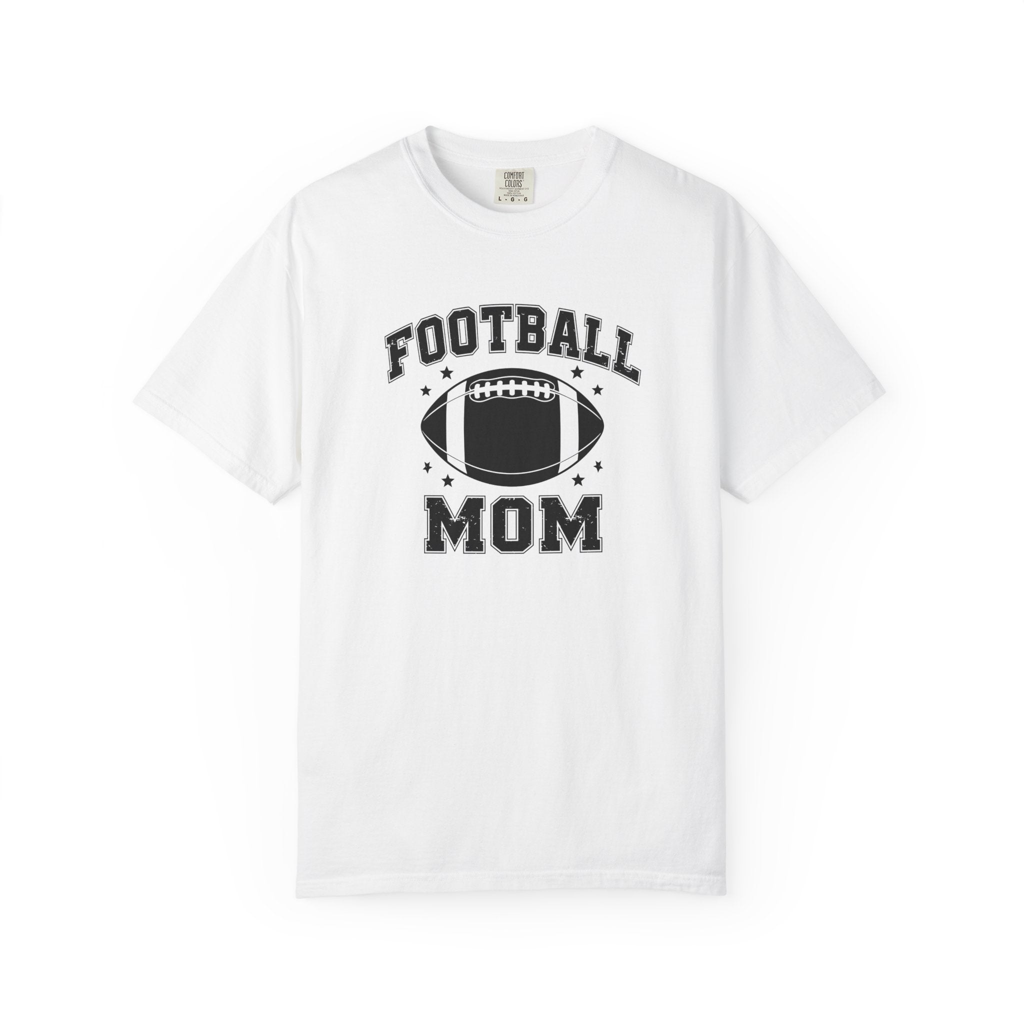 Football Mom T-Shirt, Unisex Garment-Dyed Tee for Game Day, Sports Mom Gift, Team Spirit Shirt, Casual Comfort Wear