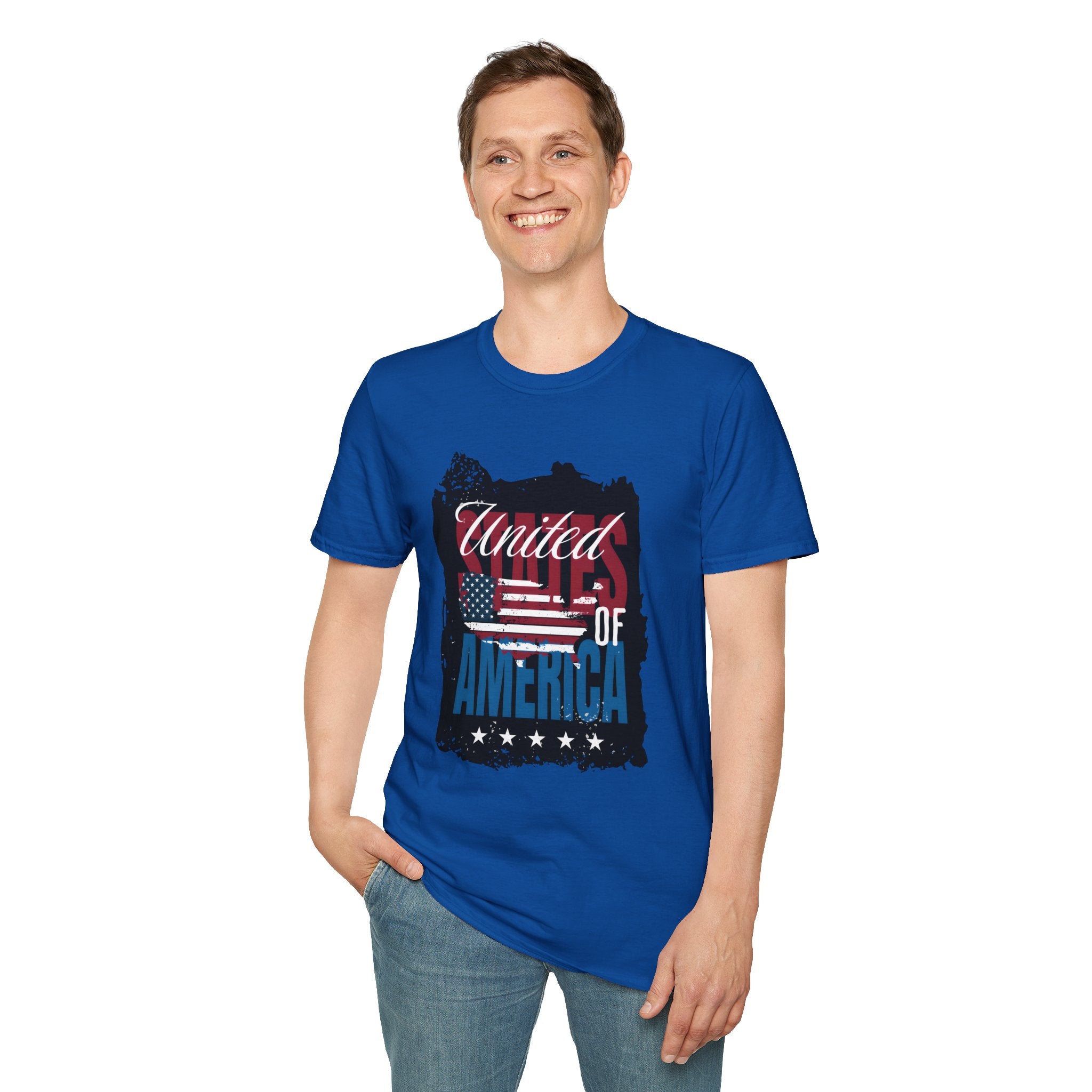 United We Stand T-Shirt — American Flag "United of America" Patriotic Tee for 4th of July