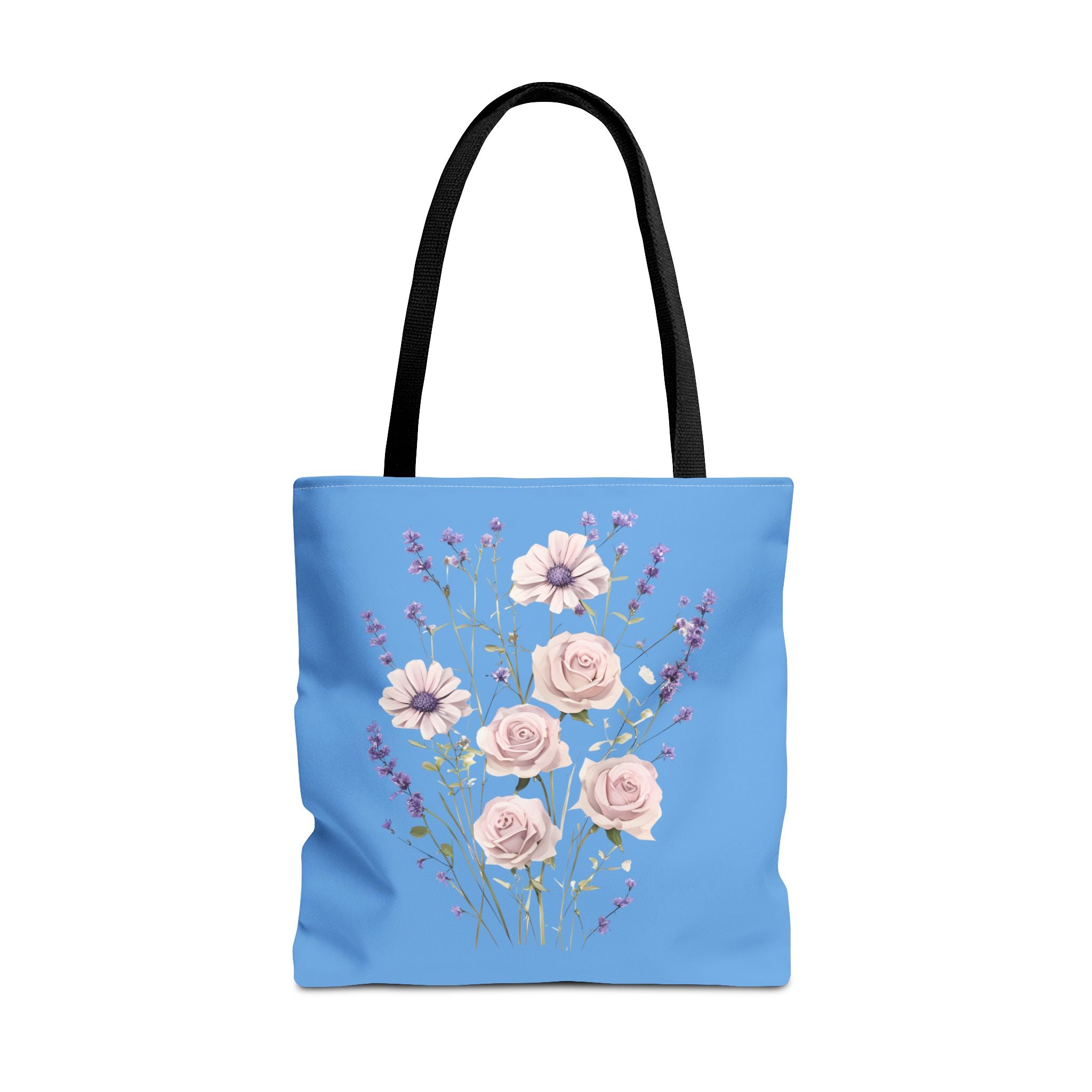 Floral Print Tote Bag - Vibrant Summer Shopping Bag