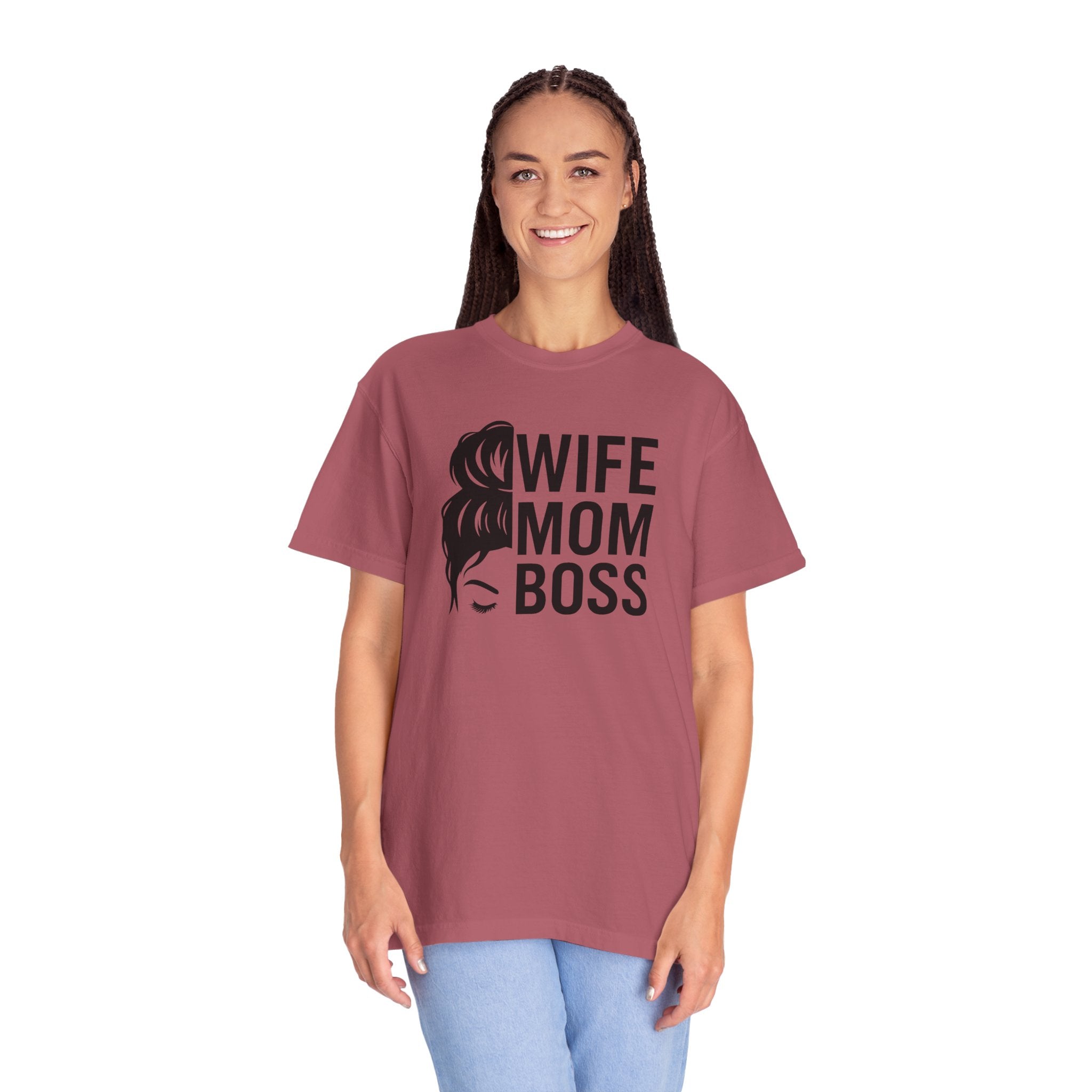 Wife Mom Boss T-Shirt, Unisex Tee for Moms, Gift for New Moms, Casual Outfit, Mother's Day Gift