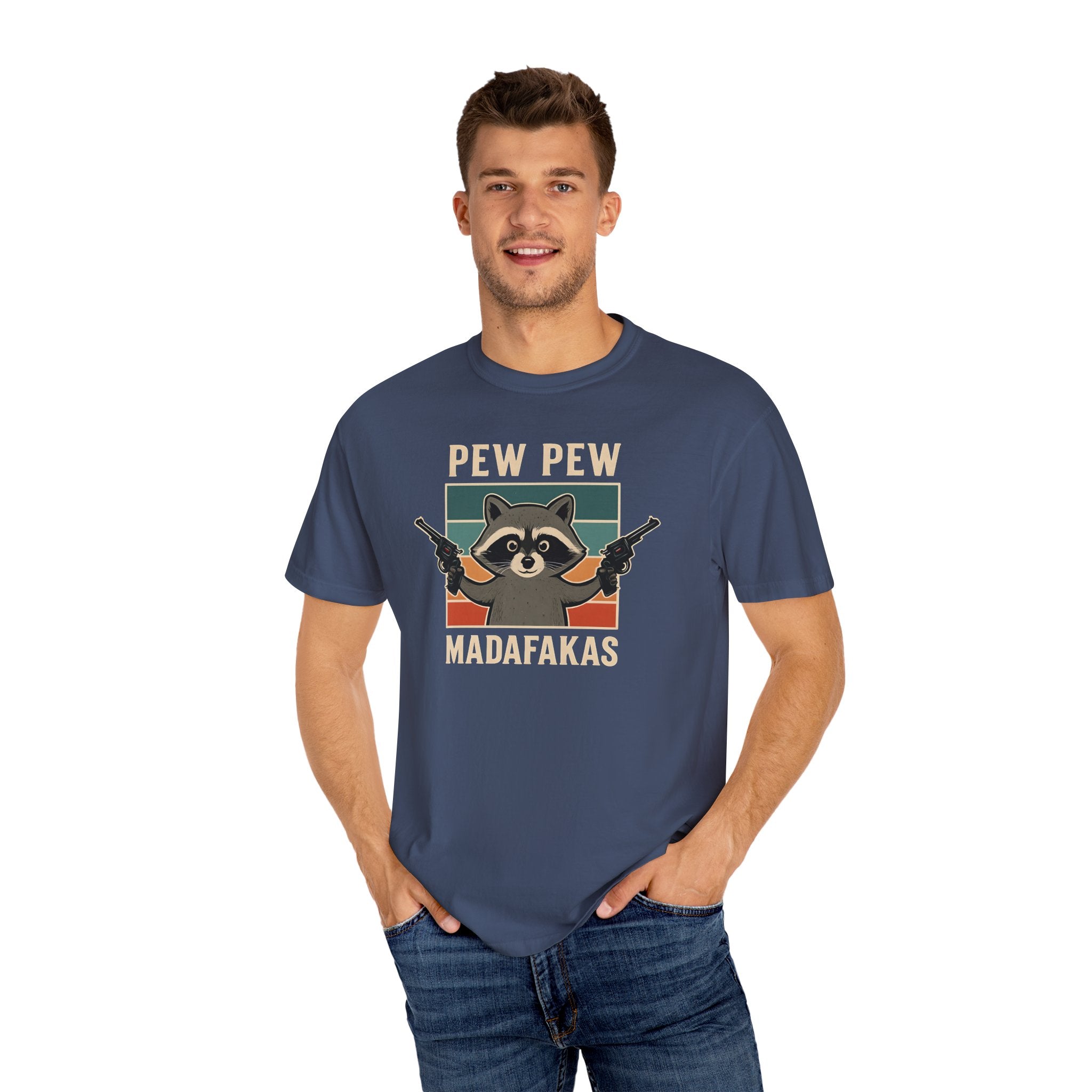 Pew Pew MafaFakas T-Shirt - Fun Unisex Garment-Dyed Tee