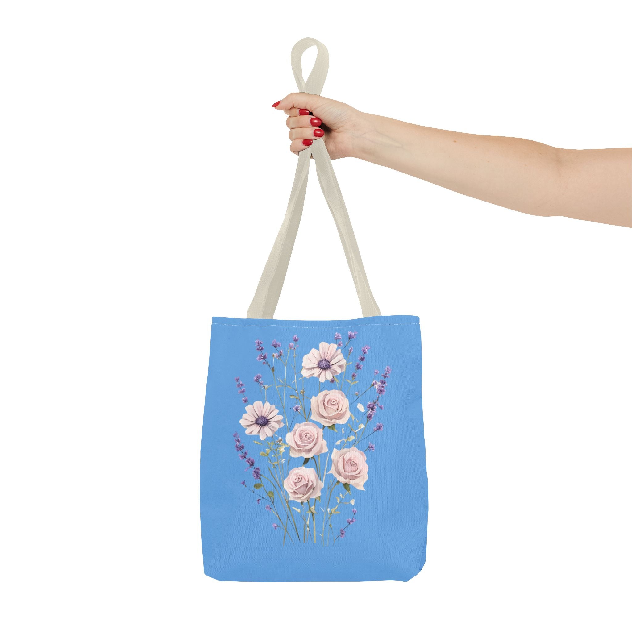 Floral Print Tote Bag - Vibrant Summer Shopping Bag