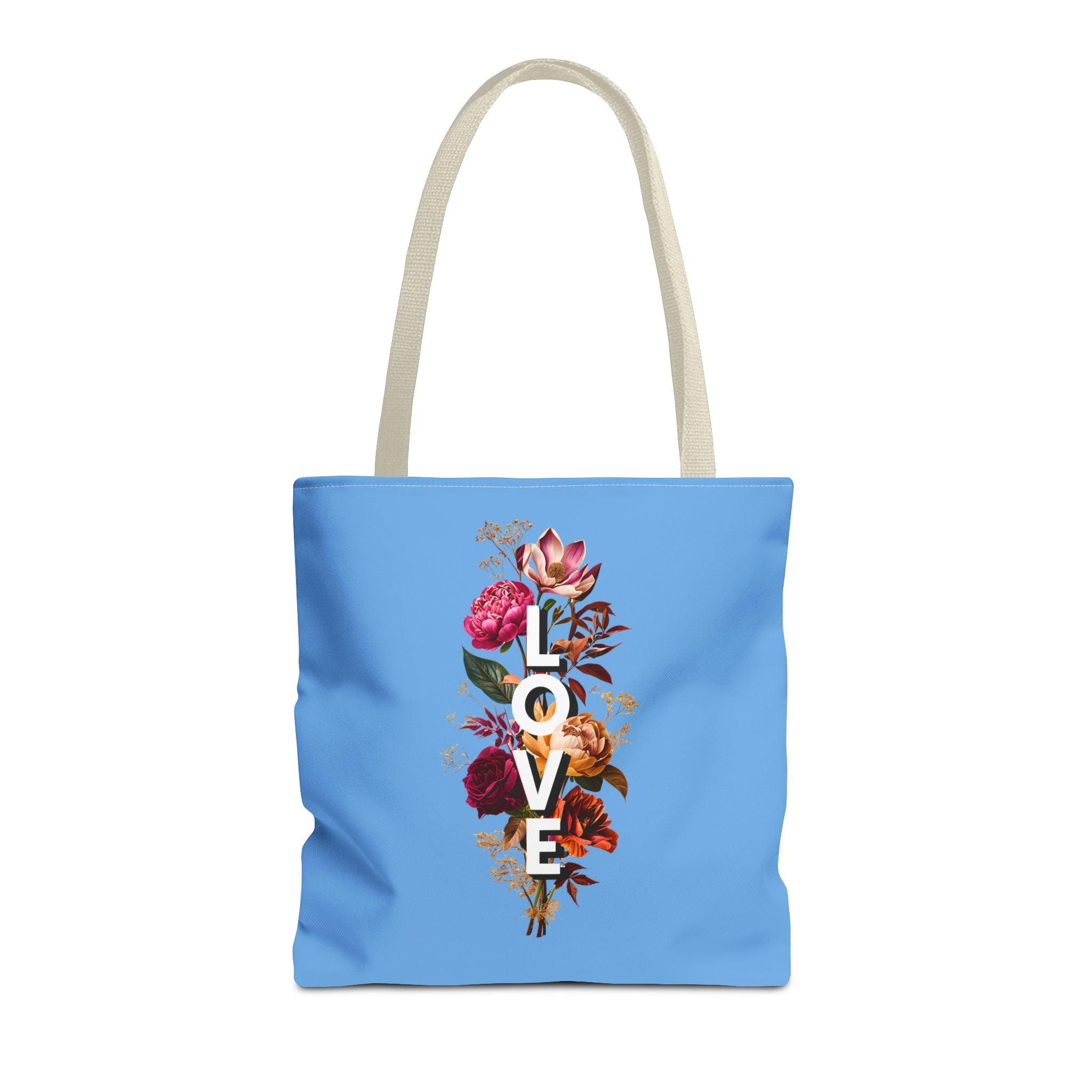 Floral Love Tote Bag - Colorful AOP Design for Everyday Style
