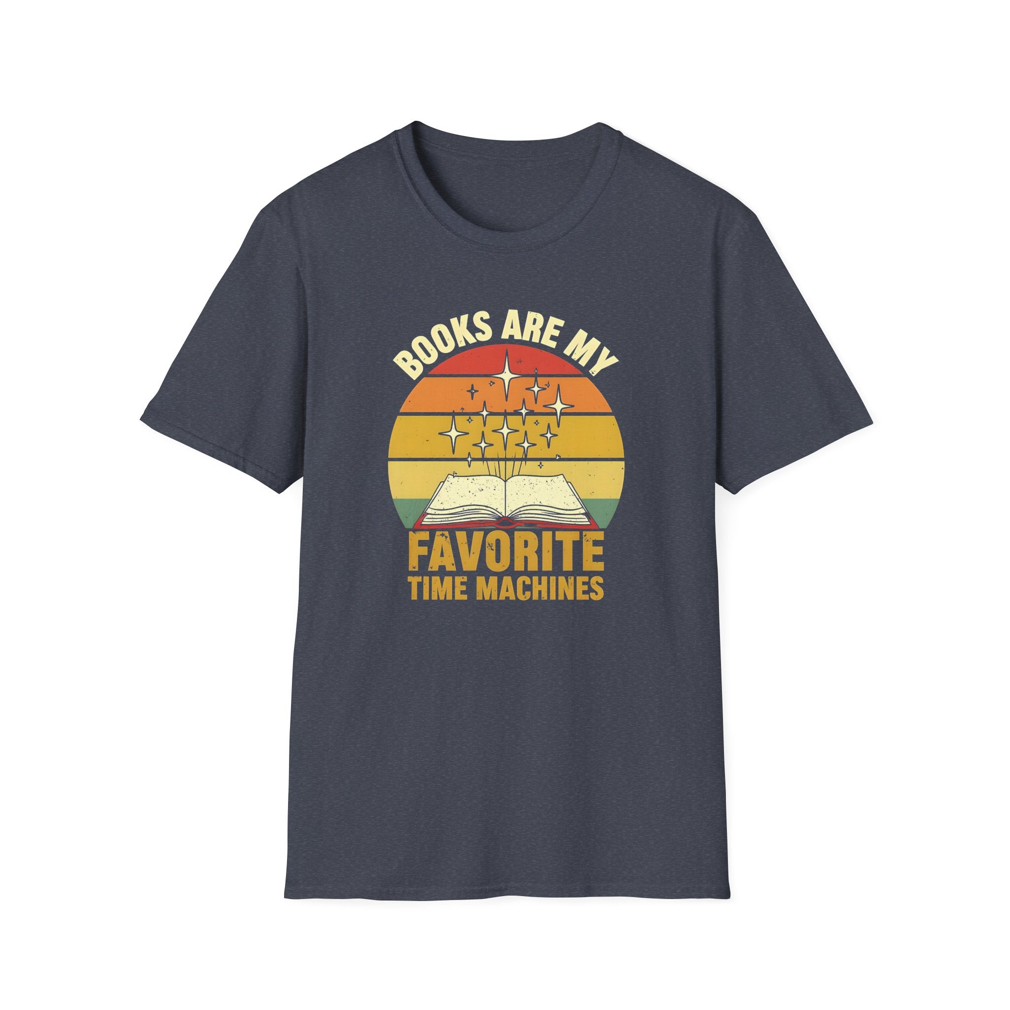 Books Are My Favorite Time Machines Unisex Softstyle T-Shirt