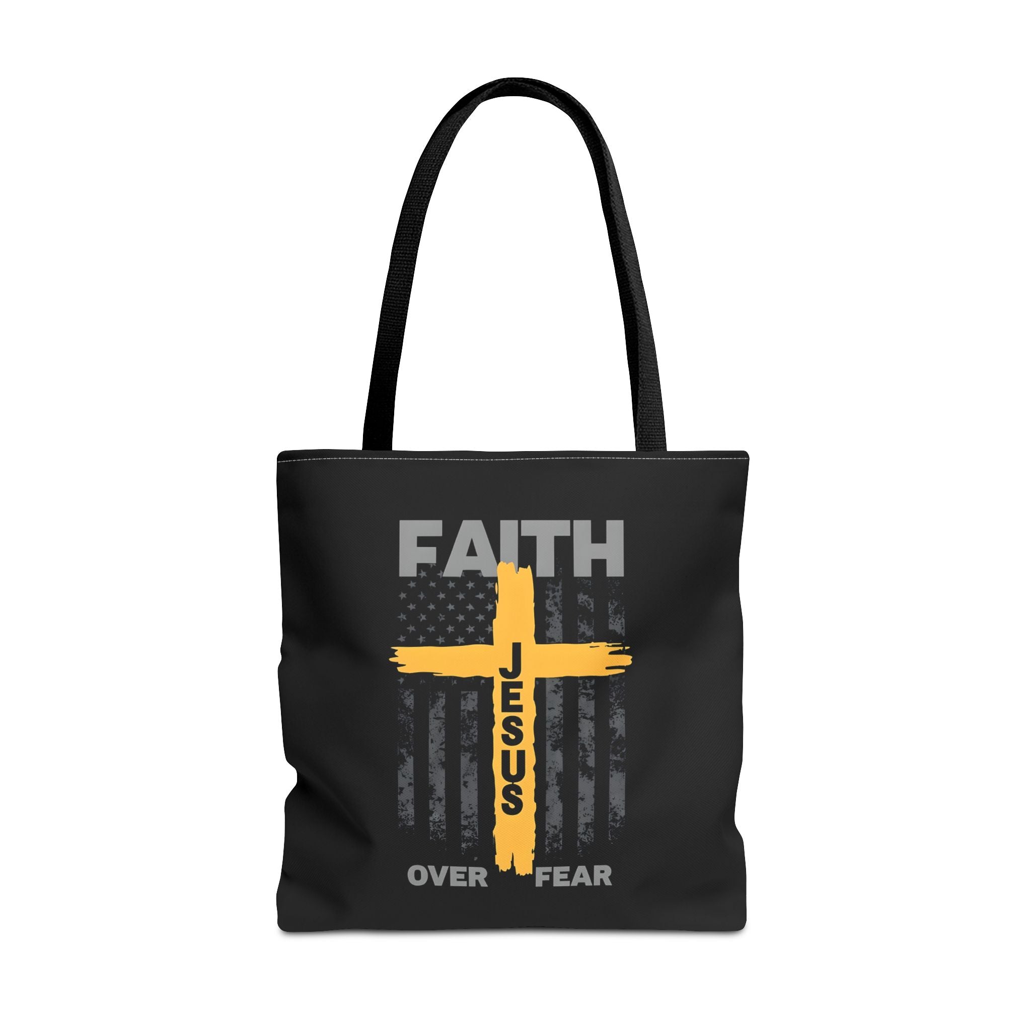 Faith Over Fear Tote Bag, Inspirational Bag, Bible Quote Tote, Christian Gift, Church Accessory, Motivational Bag