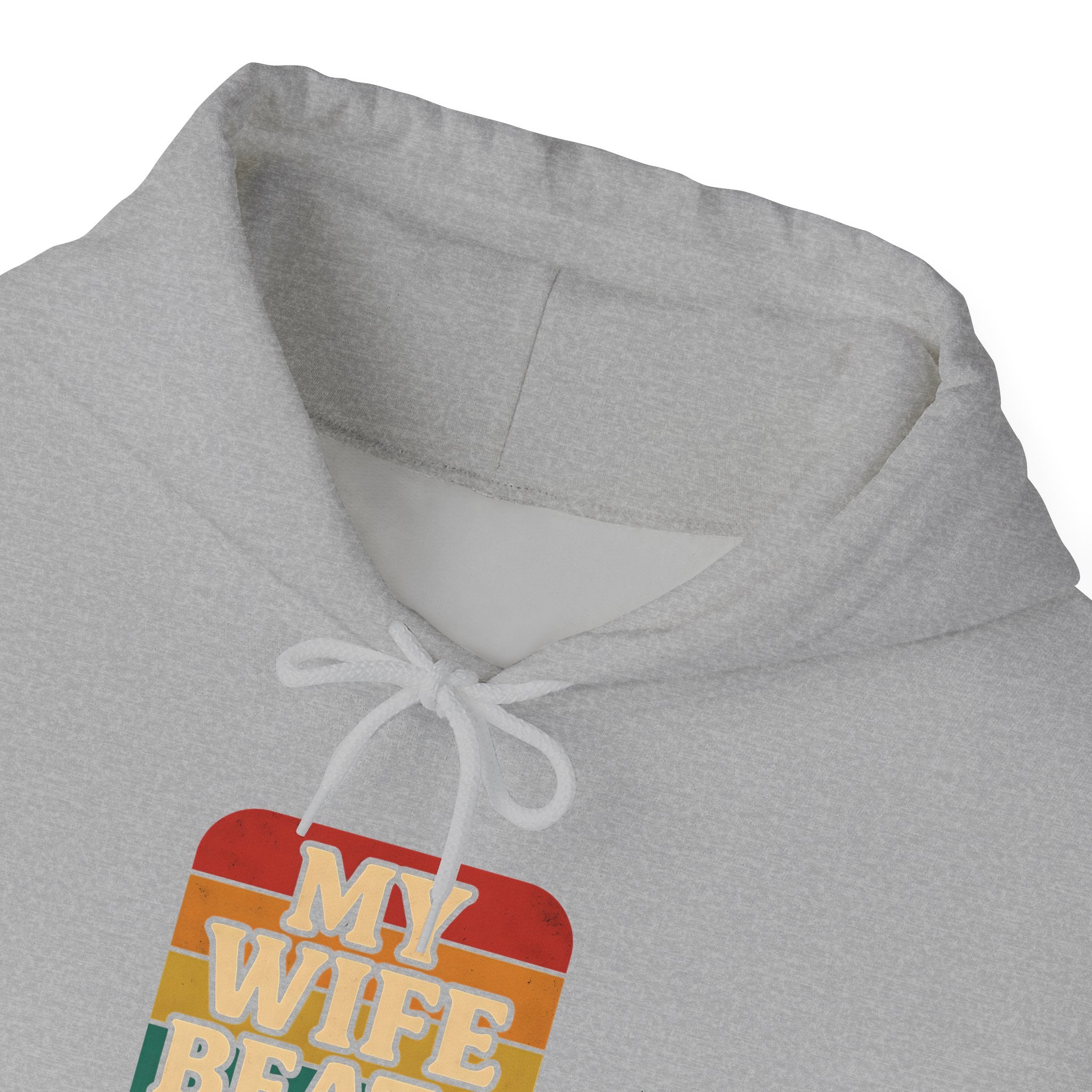 Retro Hoodie - 'My Wife Beats Me' Comfortable Sweatshirt