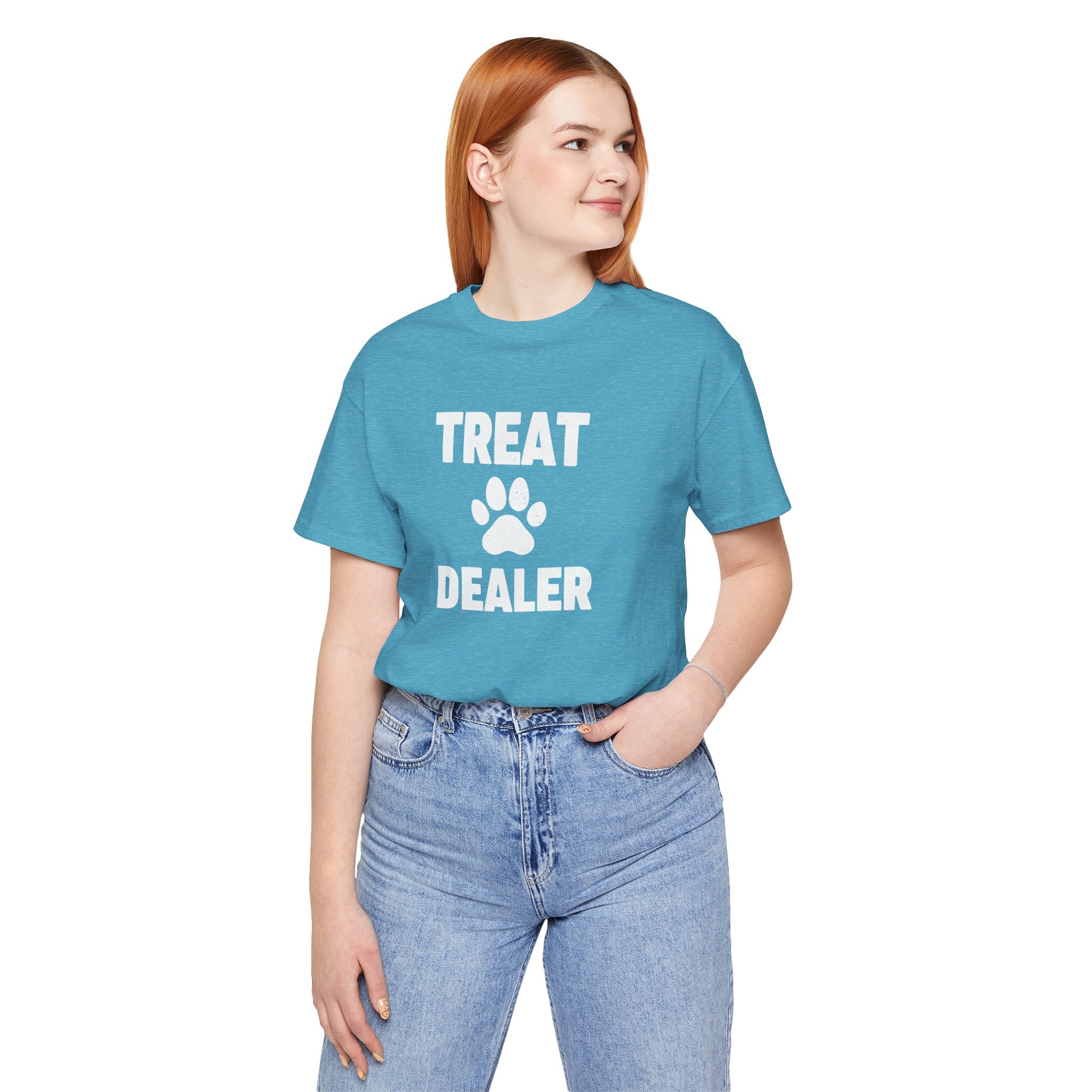 Treat Dealer T-Shirt — Funny Paw Print Tee for Dog Lovers