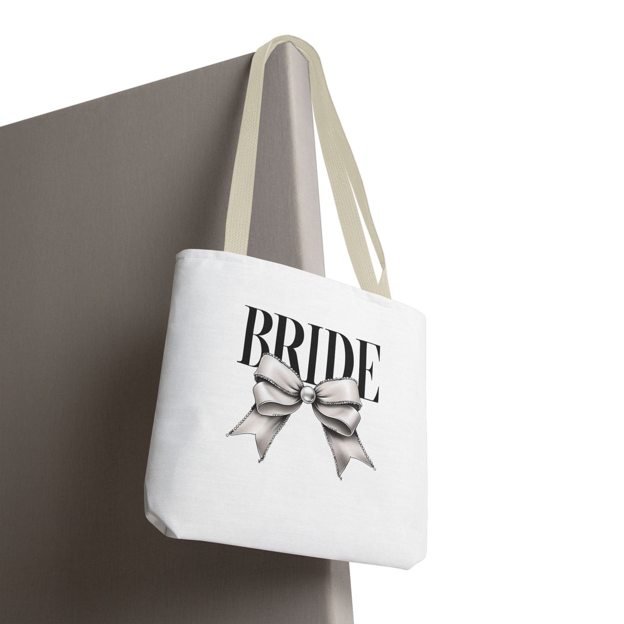 Elegant Bride Tote Bag with Bow Design