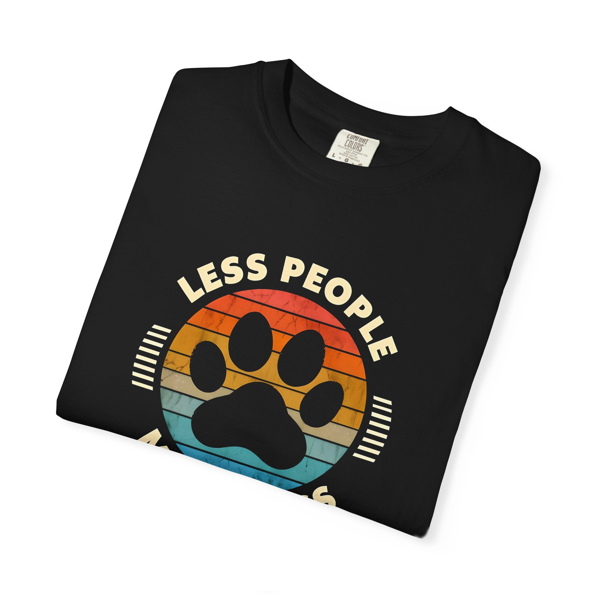 Unisex Dog Lover T-Shirt, Less People More Dogs Graphic Tee, Comfortable Casual Wear, Pet Lover Gift, Animal Rescue Fundraising