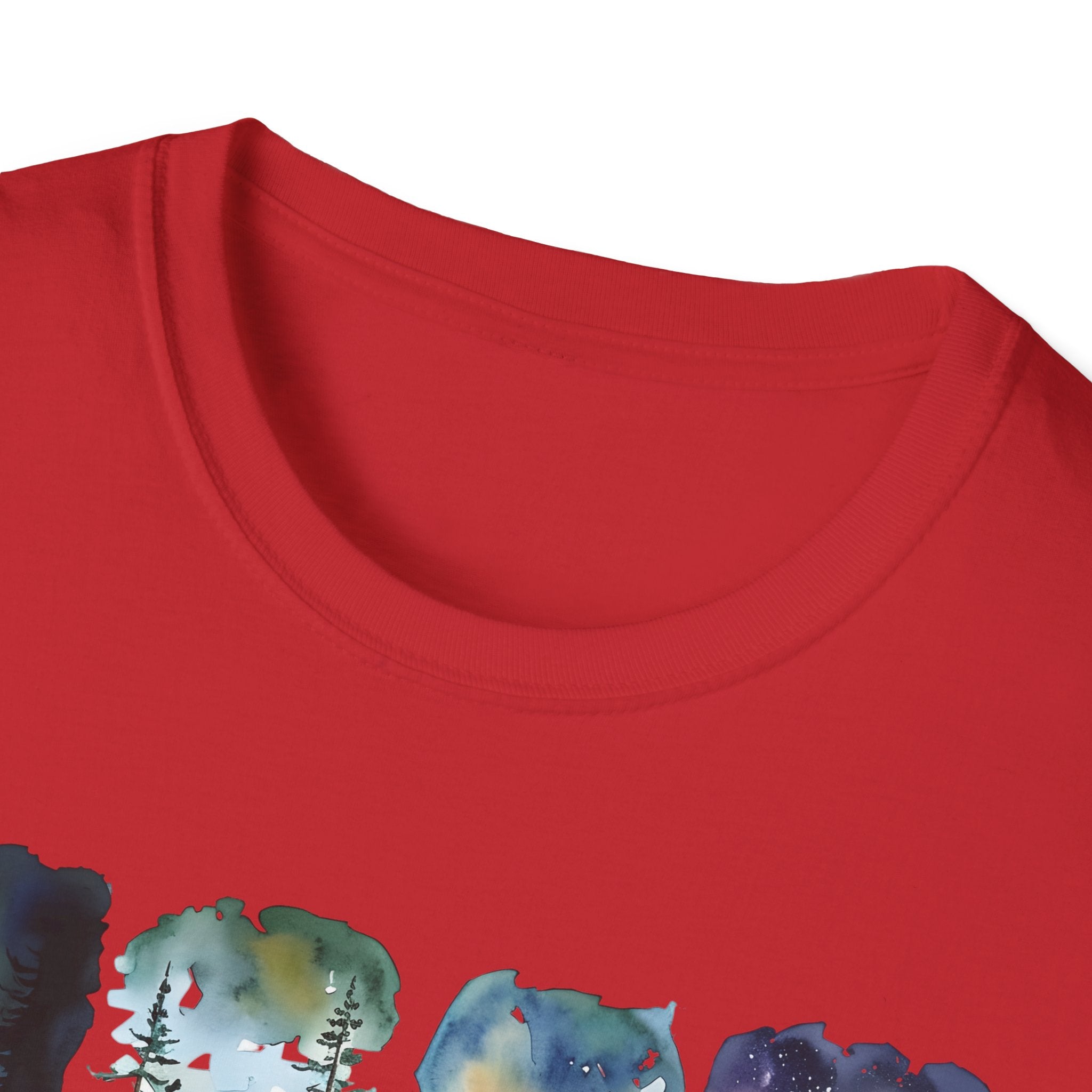 Camping Life T‑Shirt — Retro Campsite Scenes (Campfire, Trailer, Tent, Northern Lights)