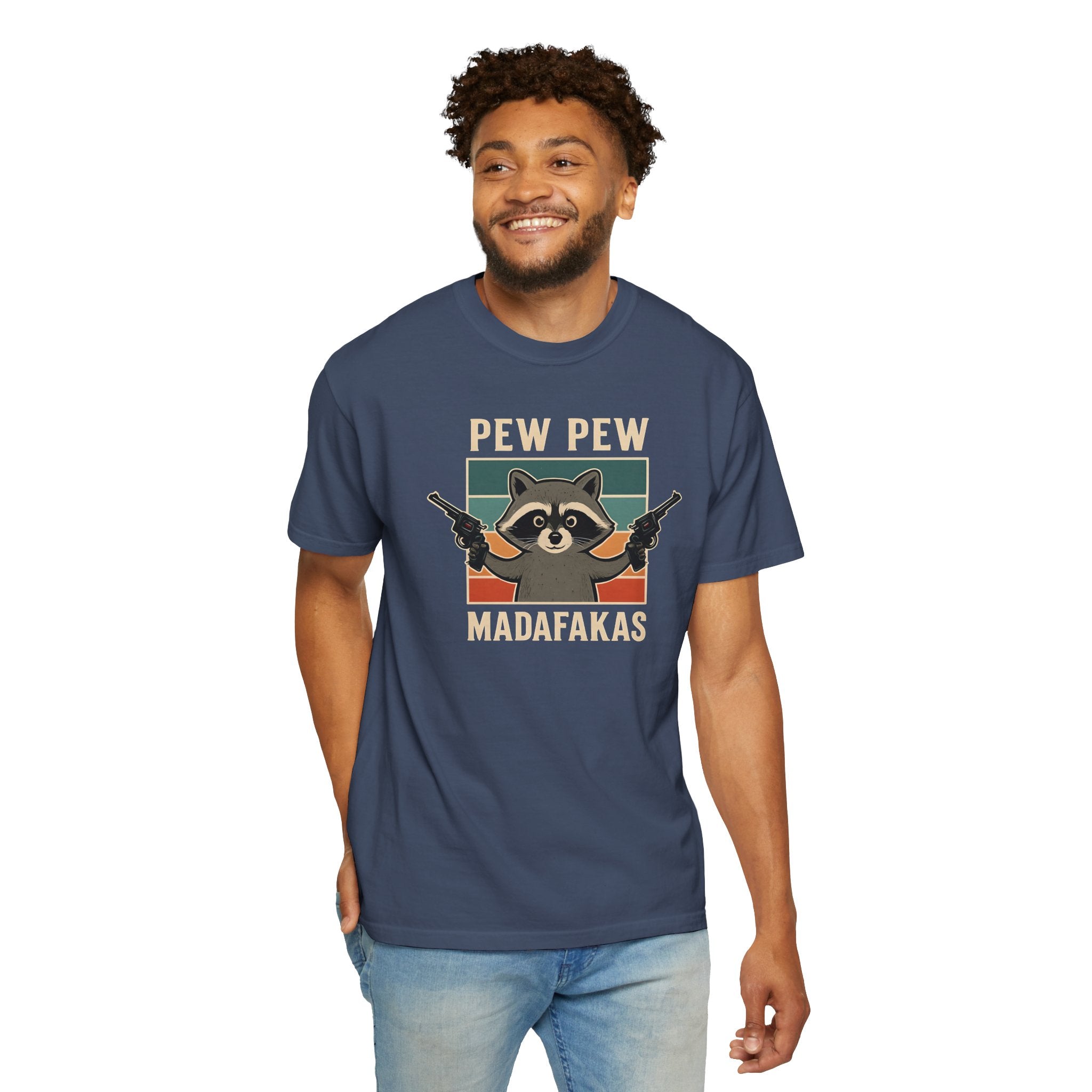 Pew Pew MafaFakas T-Shirt - Fun Unisex Garment-Dyed Tee