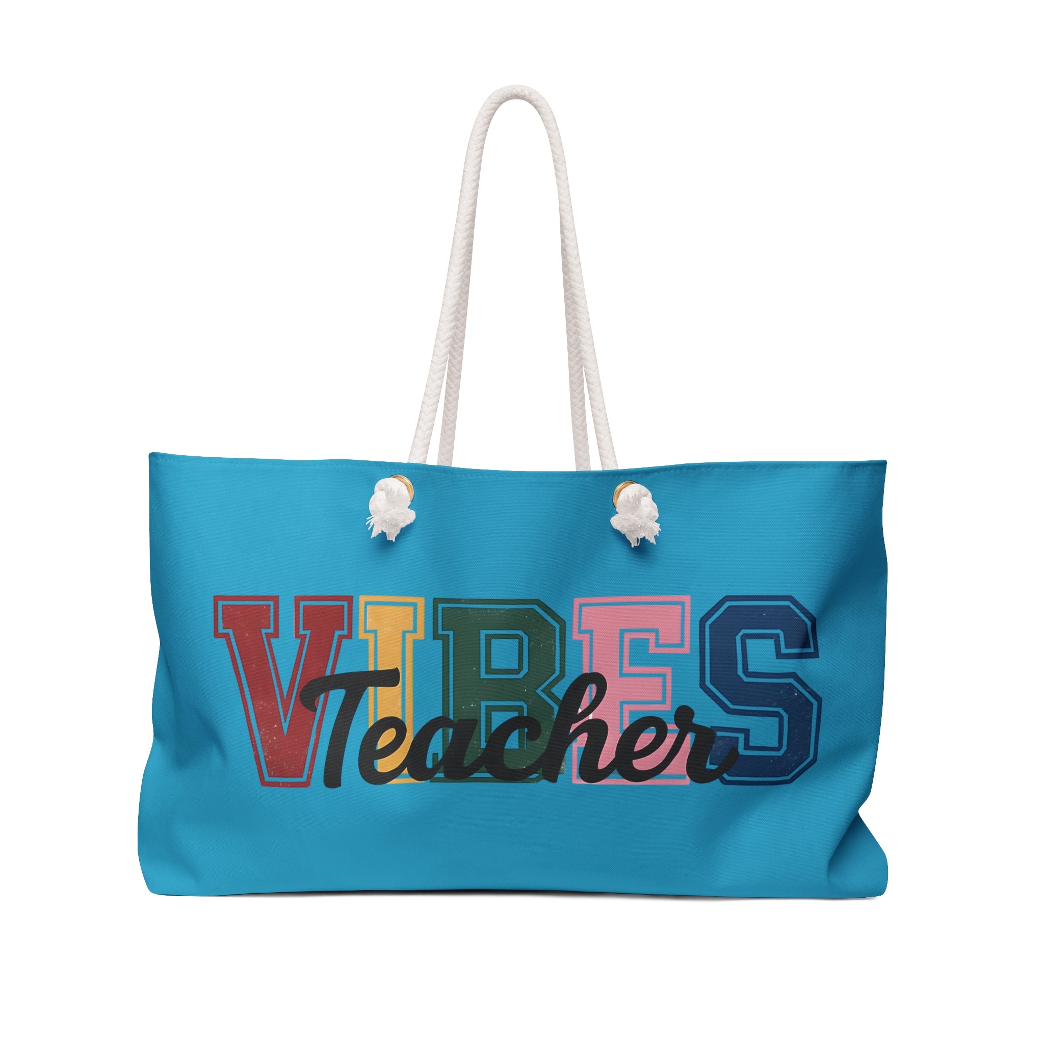 Teacher Vibes Weekender Bag - Stylish & Functional Tote for Educators