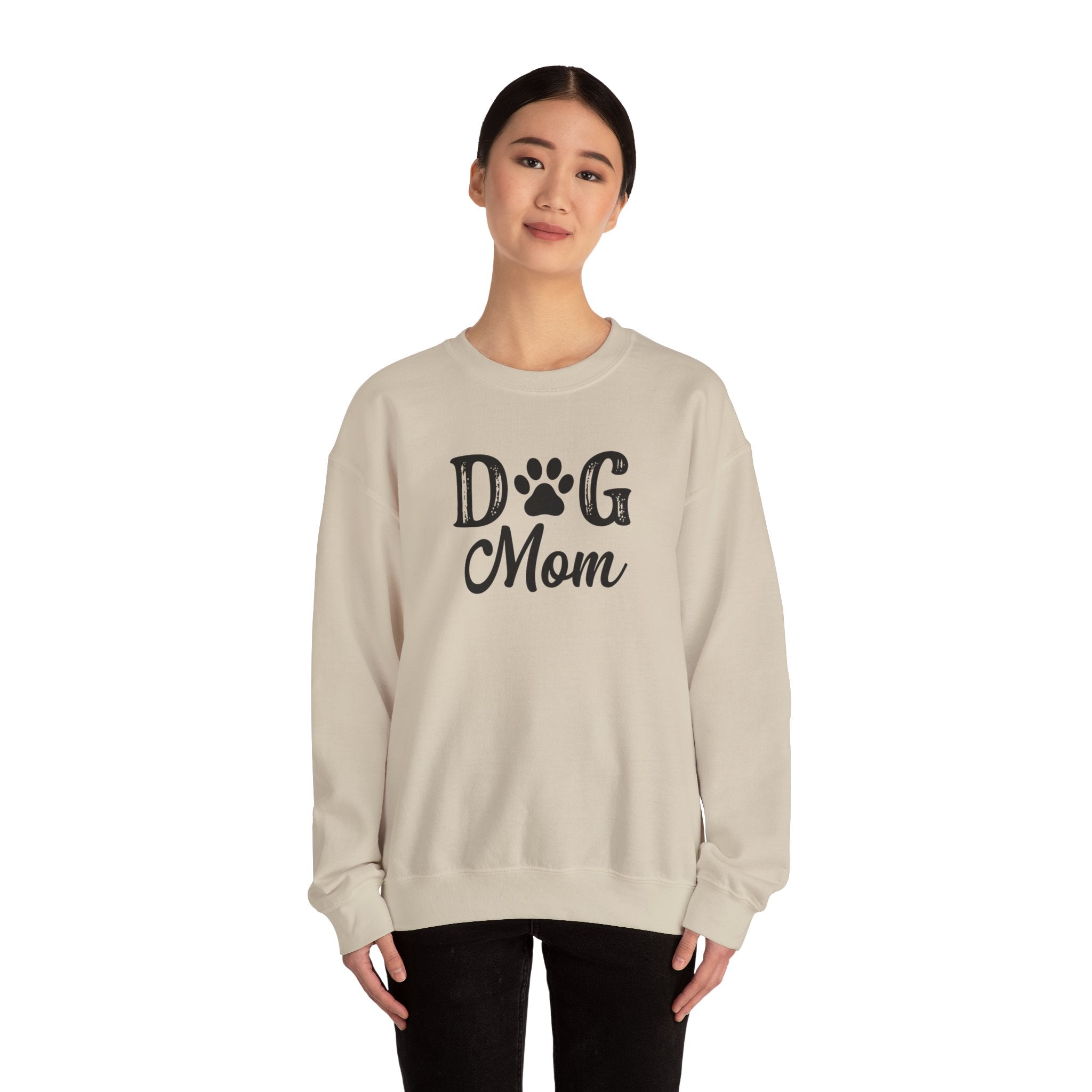 Dog Mom Crewneck Sweatshirt - Cozy Gift for Pet Lovers