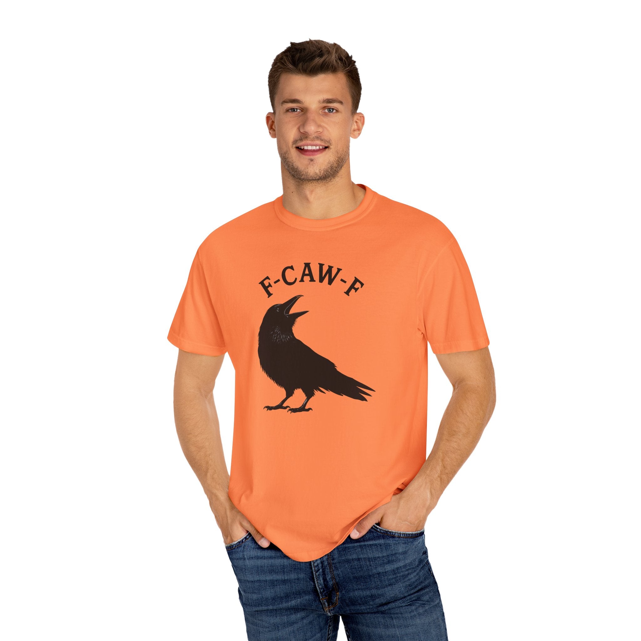 F-Caw-F Unisex Garment-Dyed T-Shirt