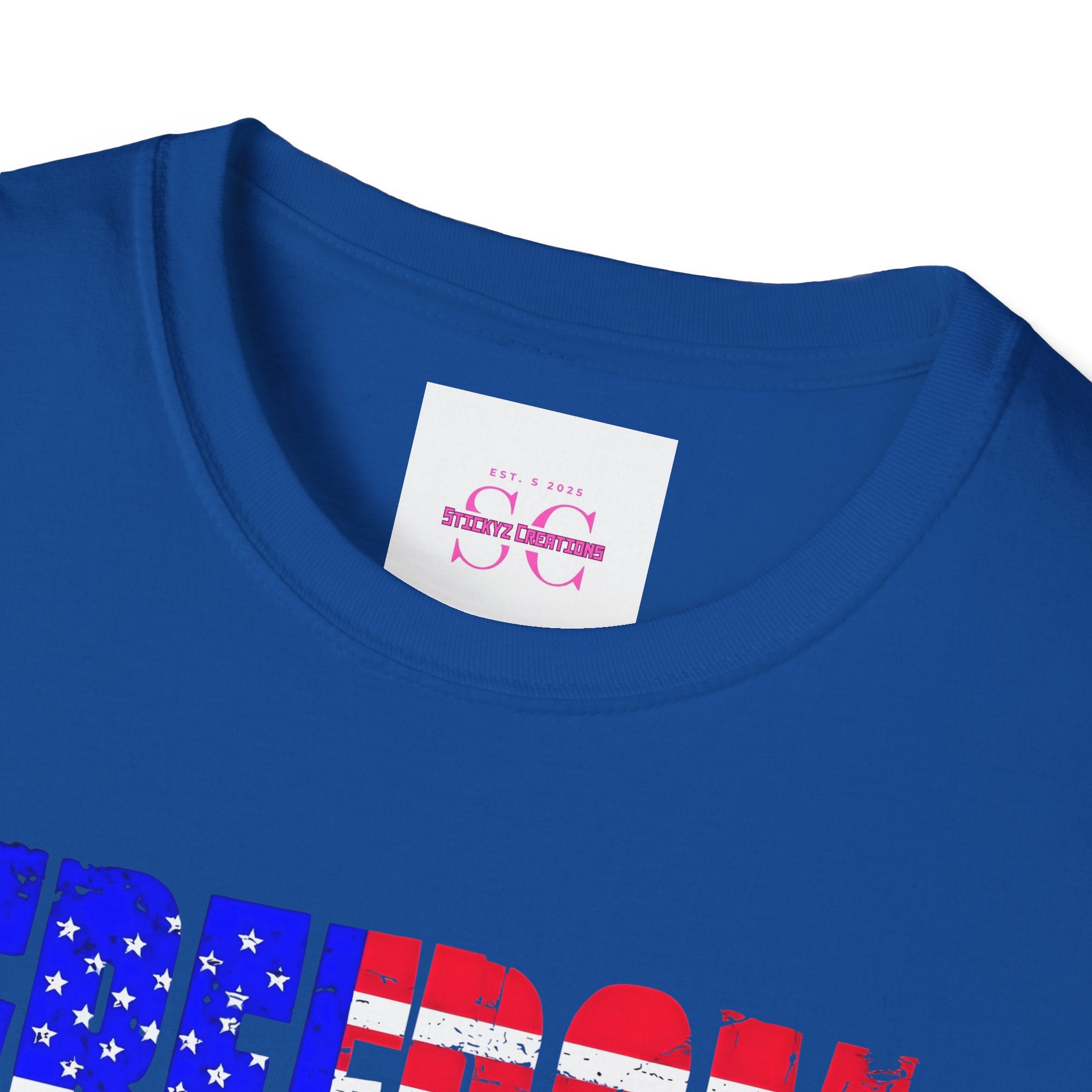 Patriotic Freedom T-Shirt - Unisex Softstyle Tee, Independence Day, Memorial Day, Veteran's Day, Everyday Wear, Gift Idea