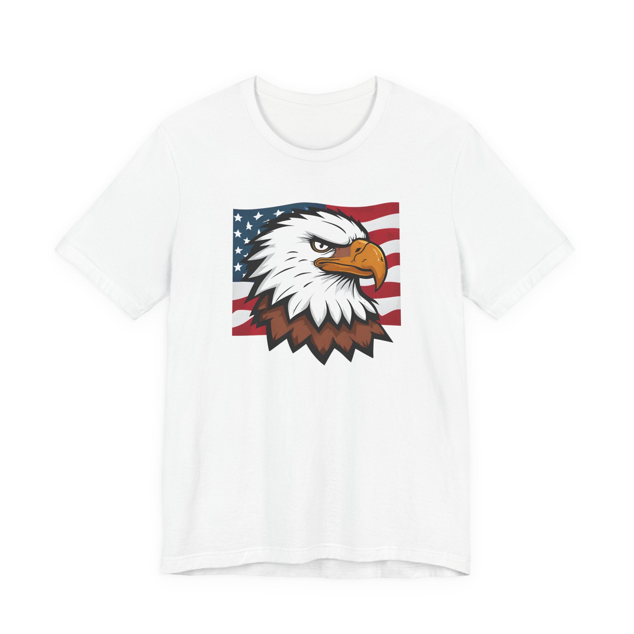 American Eagle Flag T-Shirt — Patriotic Bald Eagle Graphic Tee