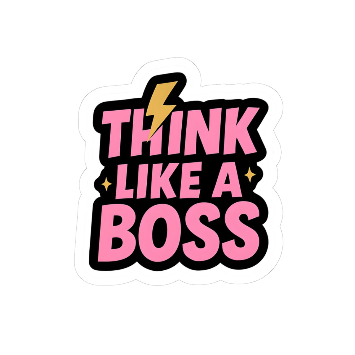 Think Like a Boss Kiss-Cut Stickers - Motivational Laptop & Planner Decal