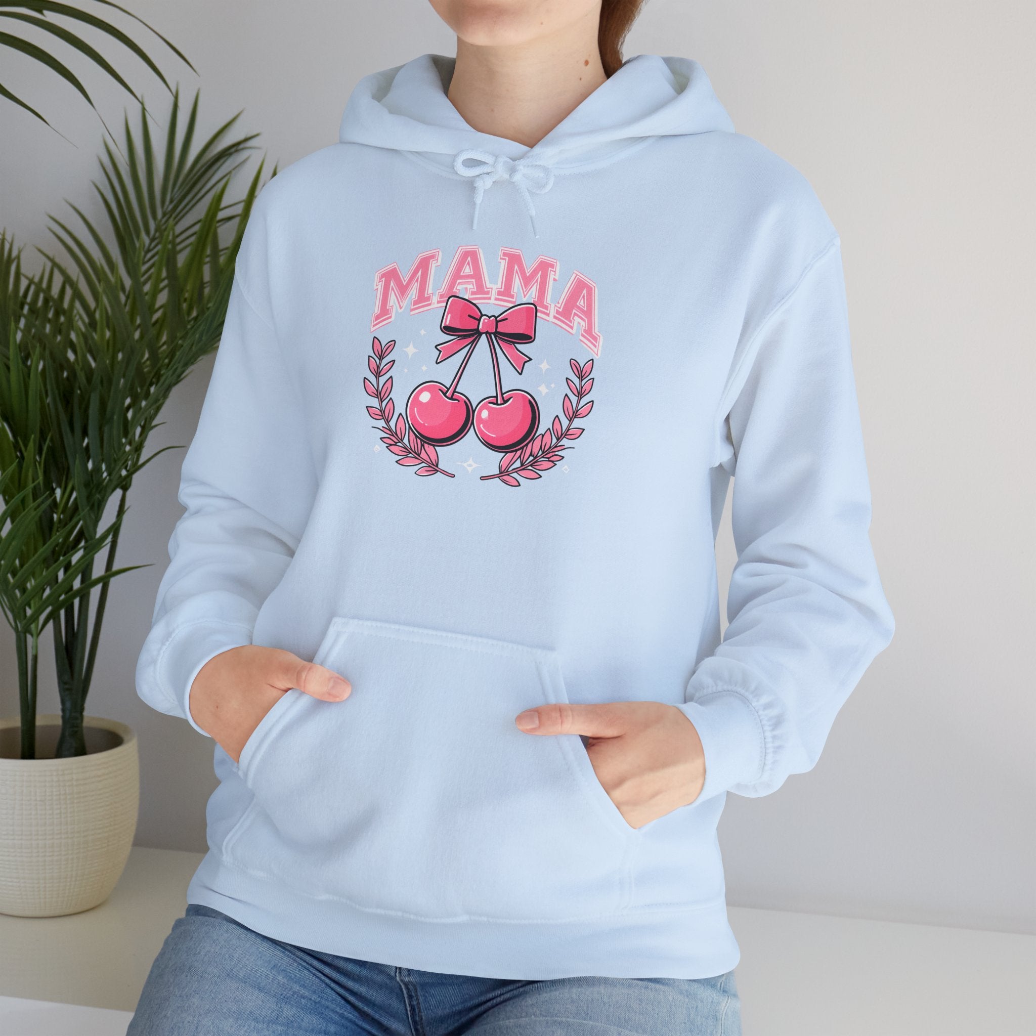 Mama Cherries Hoodie - Cozy Sweatshirt for Moms, Mother's Day Gift, Cute Family Wear, Comfortable Casual Outfit