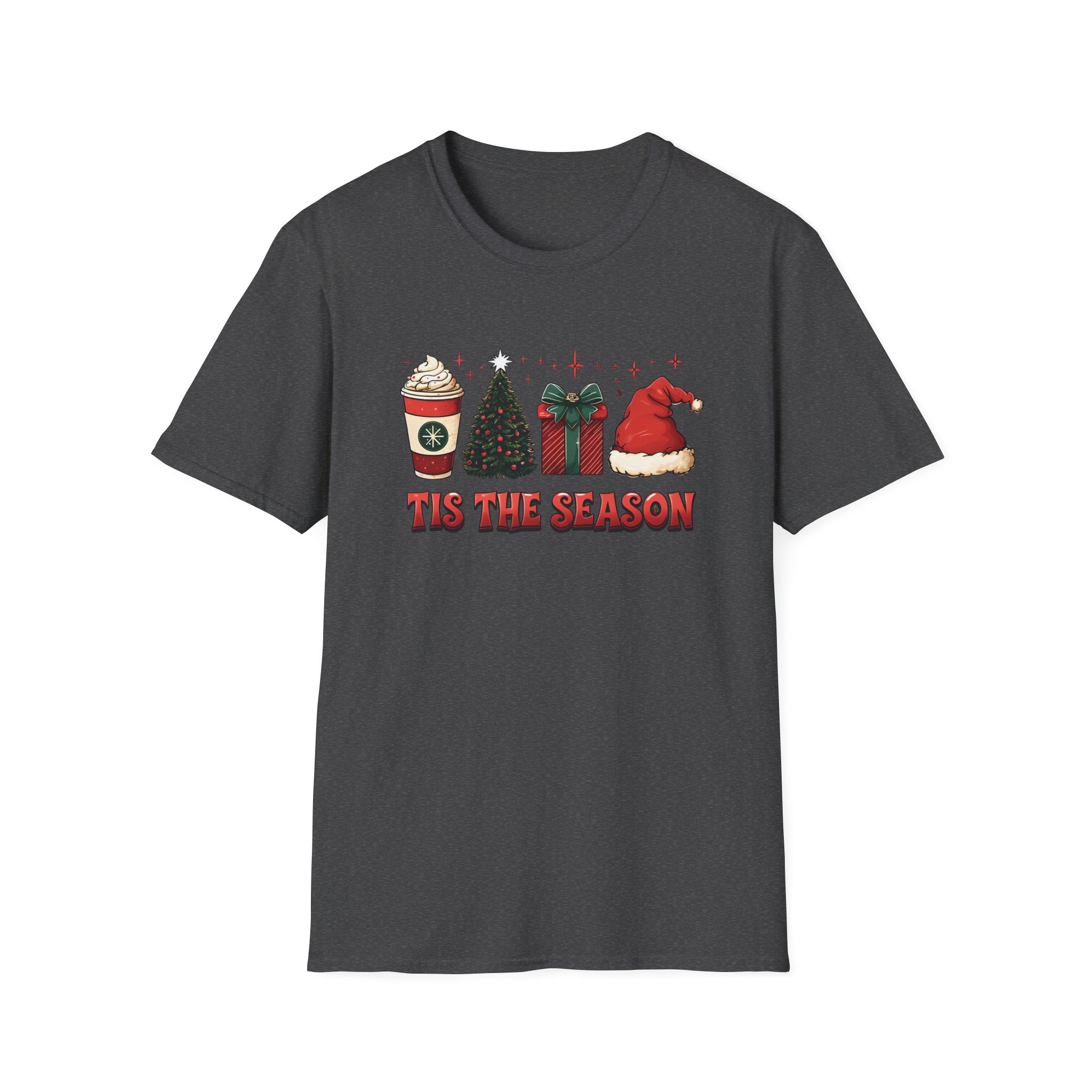 Festive Holiday T-Shirt, Christmas Tee, Unisex Softstyle Shirt, 'Tis the Season Apparel, Perfect for Parties, Gifts, Celebrations