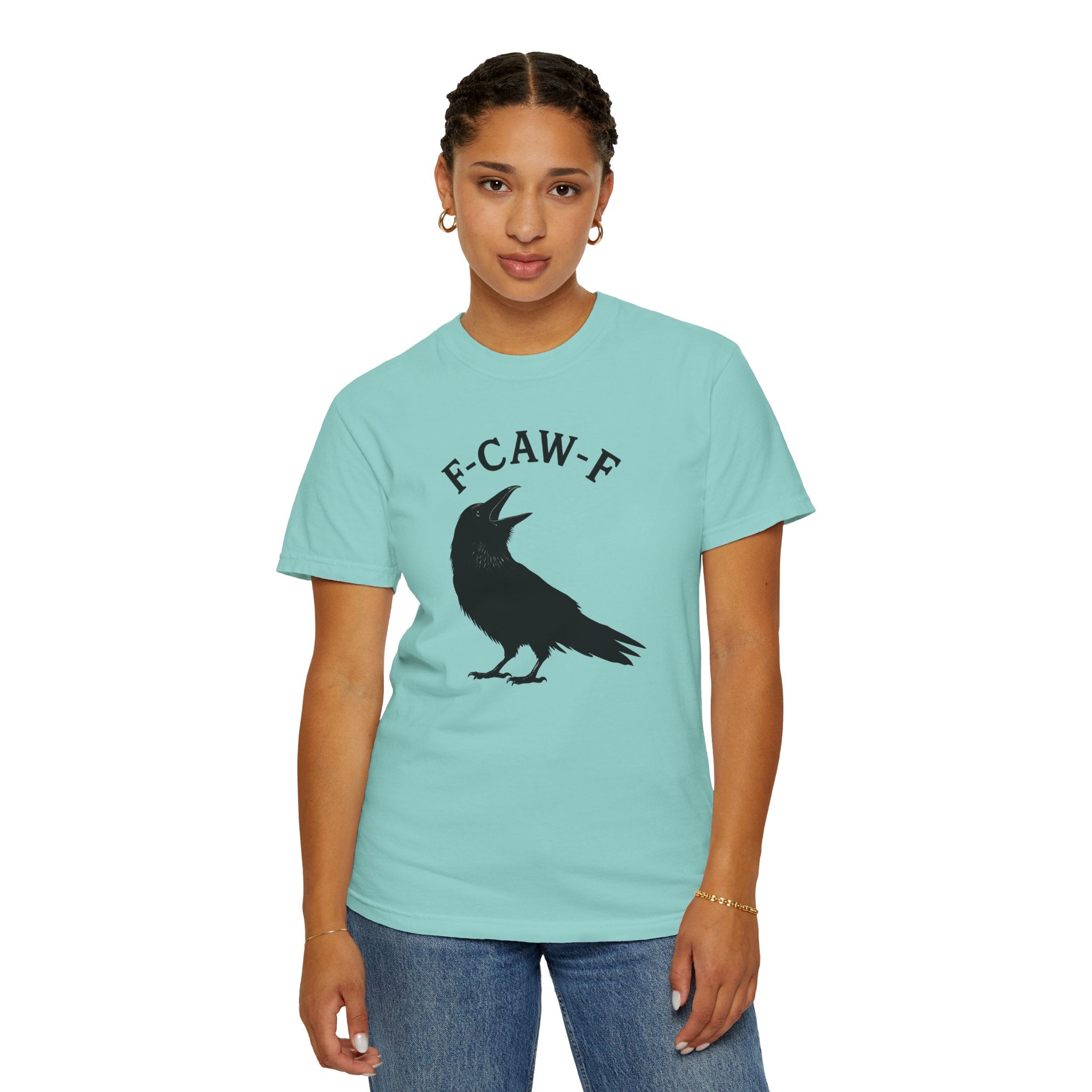 F-Caw-F Unisex Garment-Dyed T-Shirt