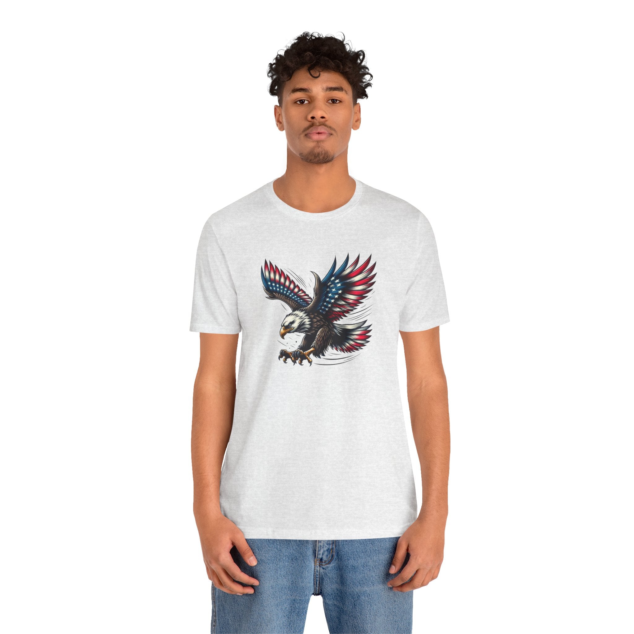 Patriotic Bald Eagle Tee — Red, White & Blue Graphic T-Shirt