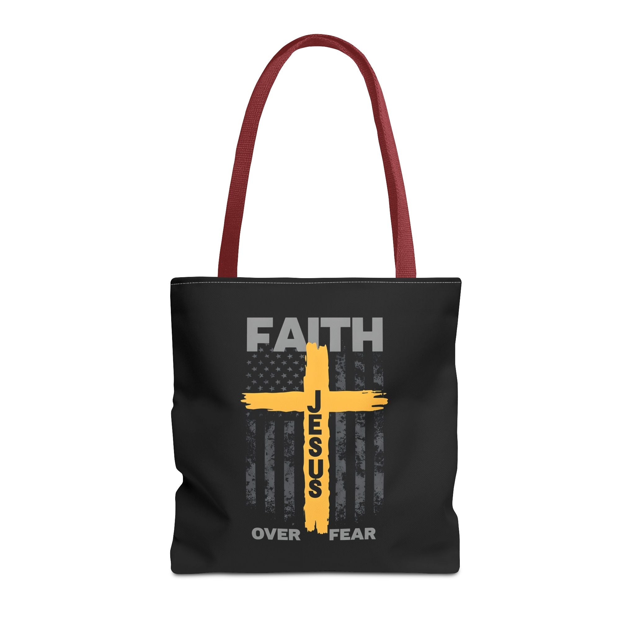 Faith Over Fear Tote Bag, Inspirational Bag, Bible Quote Tote, Christian Gift, Church Accessory, Motivational Bag