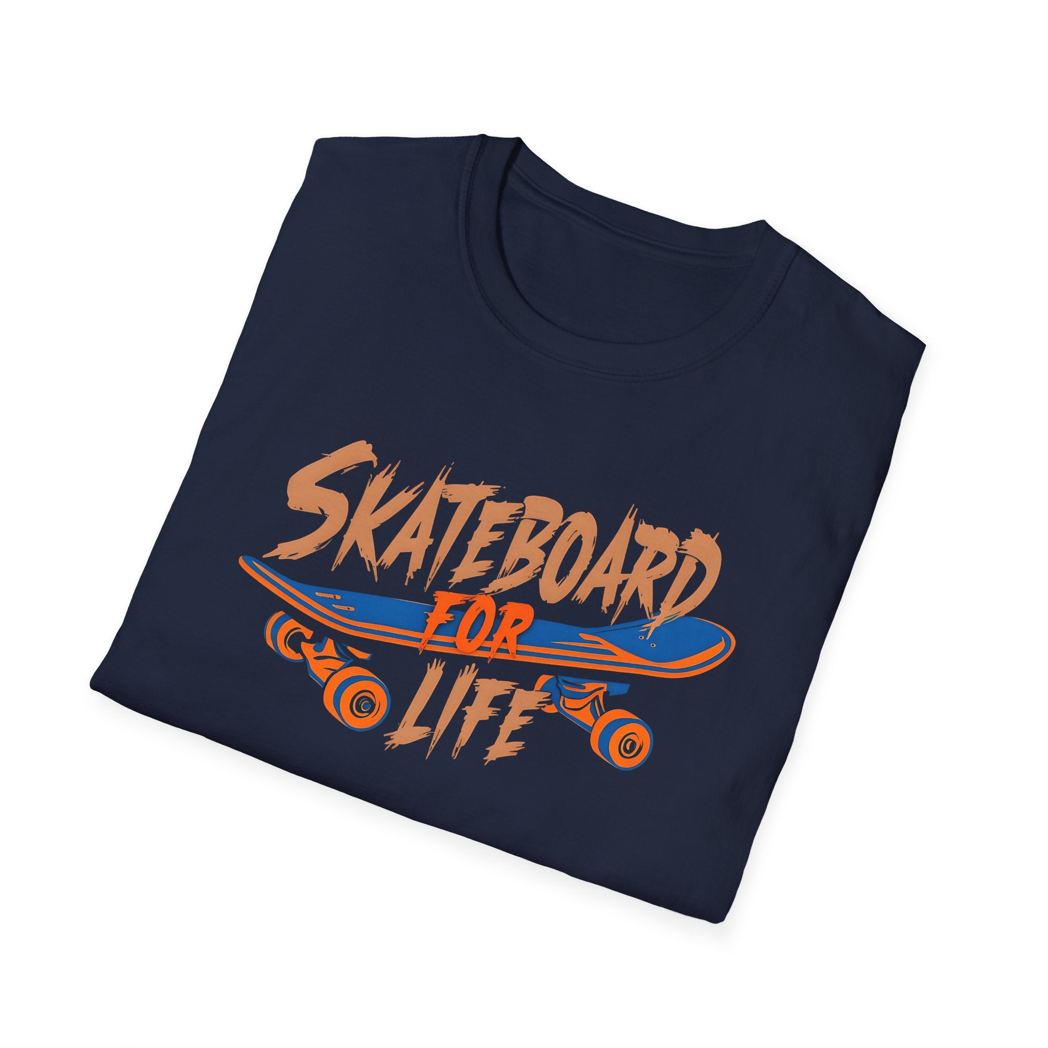 Skateboard for Life Unisex Softstyle T-Shirt - Perfect for Skateboarding Enthusiasts