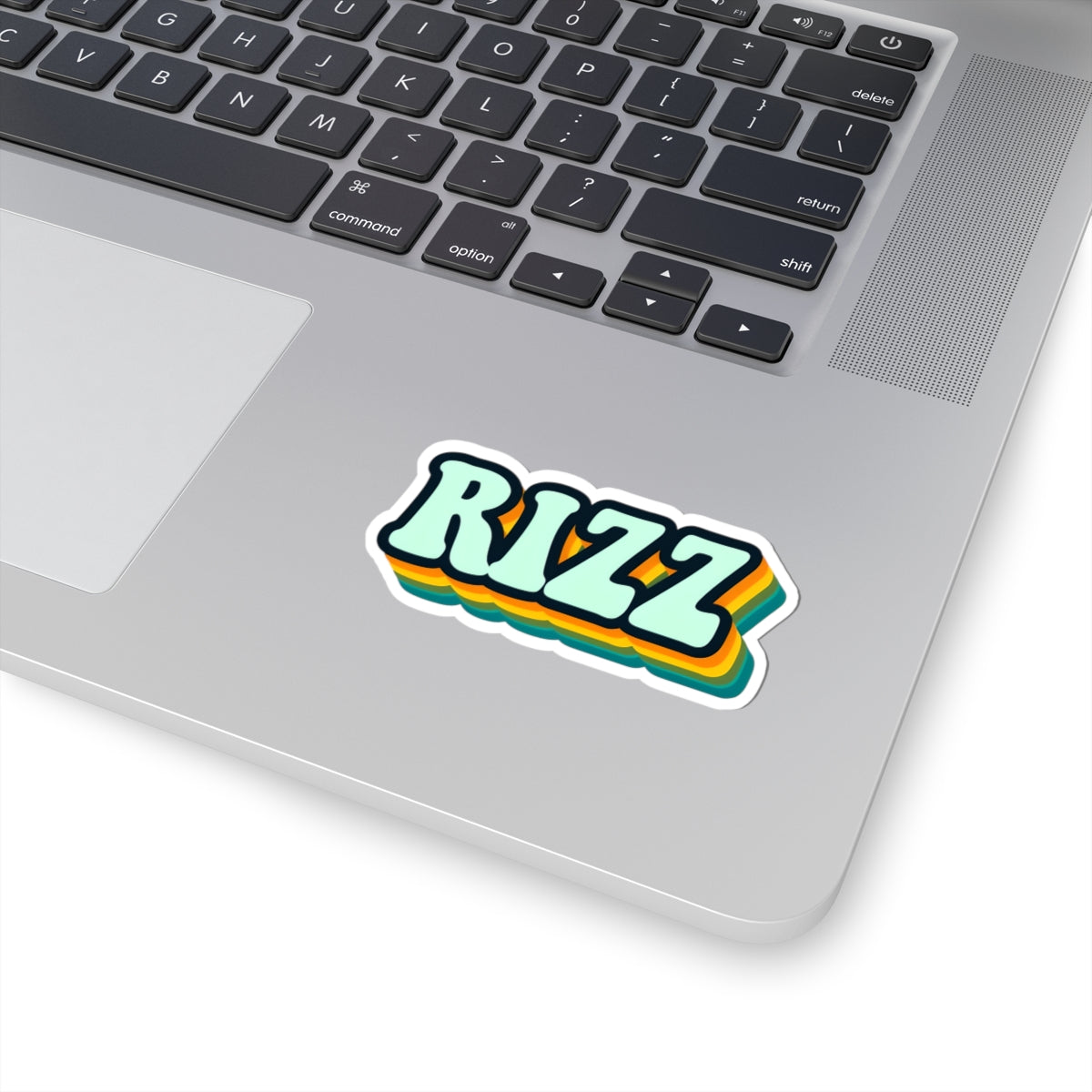Colorful RIZZ Kiss-Cut Stickers - Retro Vibe for Laptops & Decor