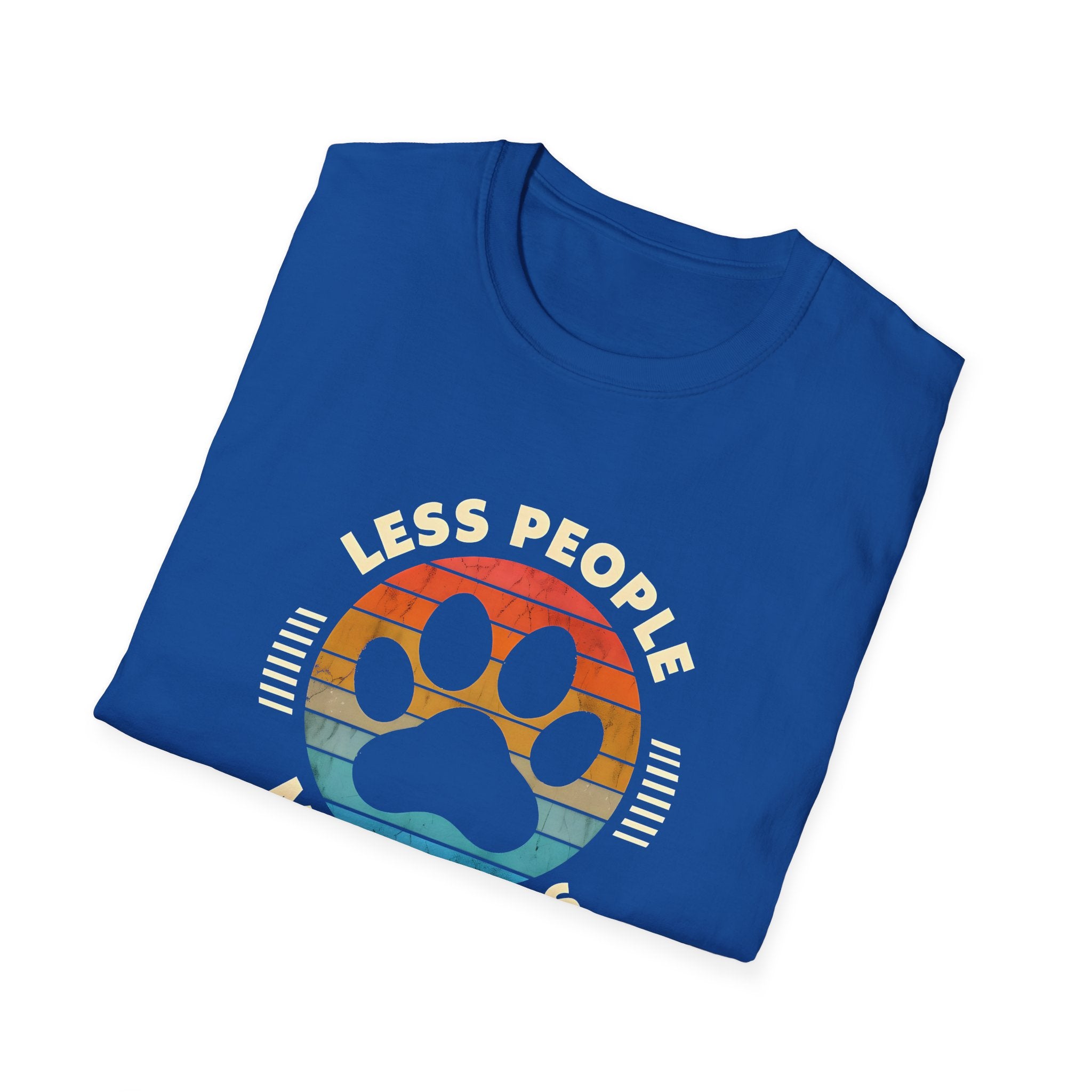 Unisex Softstyle T-Shirt - 'Less People More Dogs' Graphic Tee, Dog Lover Gift, Casual Wear, Pet Parent Shirt, Animal Lover Outfit