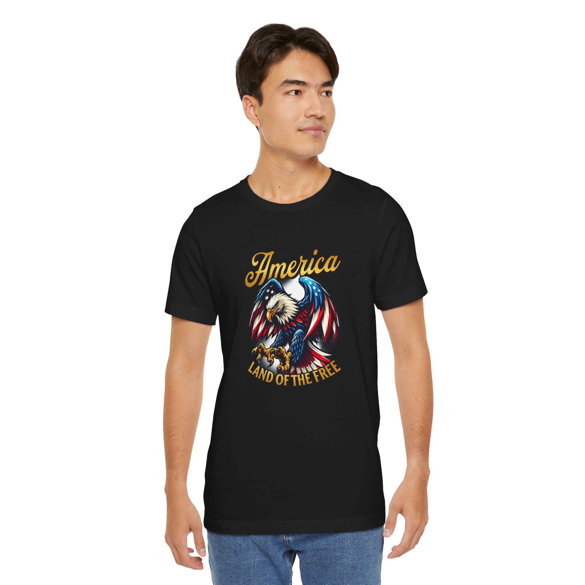 America Eagle T-Shirt – Land of the Free Patriotic Tee
