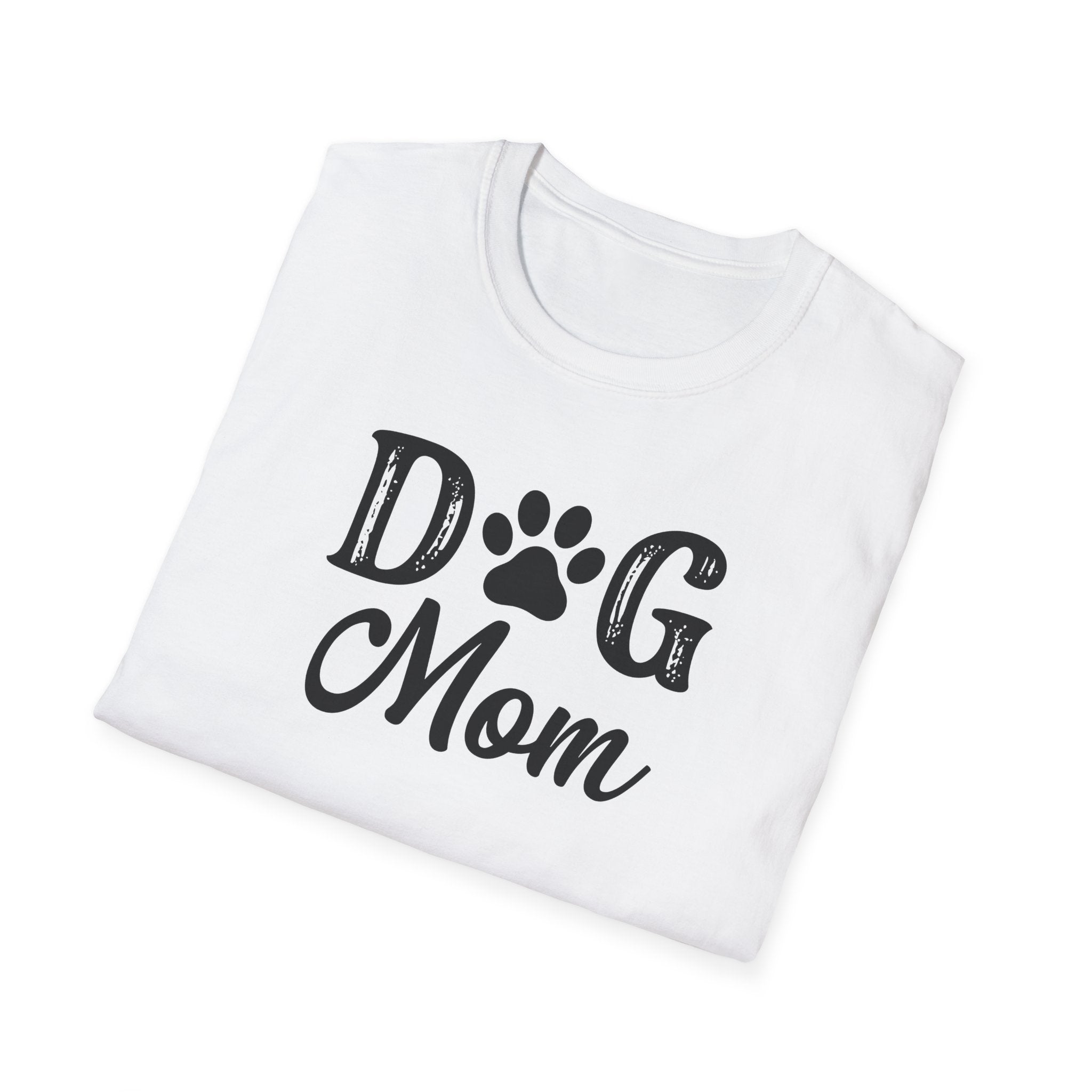 Dog Mom Unisex Softstyle T-Shirt - Comfy Pet Lover Tee