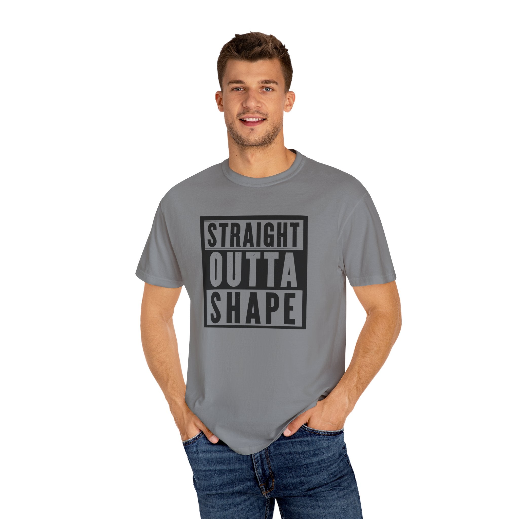 Shape Distorted Unisex Garment-Dyed T-shirt
