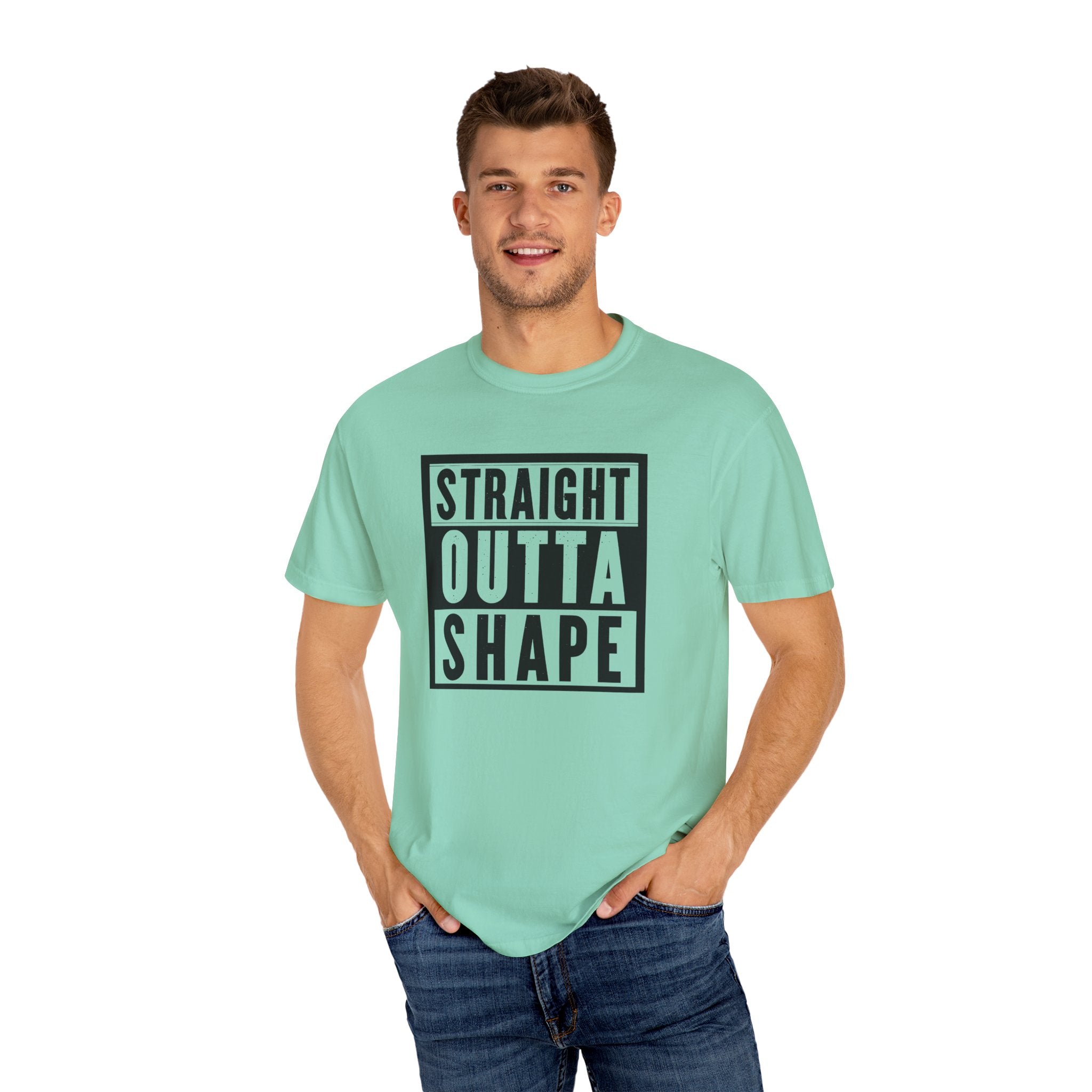 Shape Distorted Unisex Garment-Dyed T-shirt