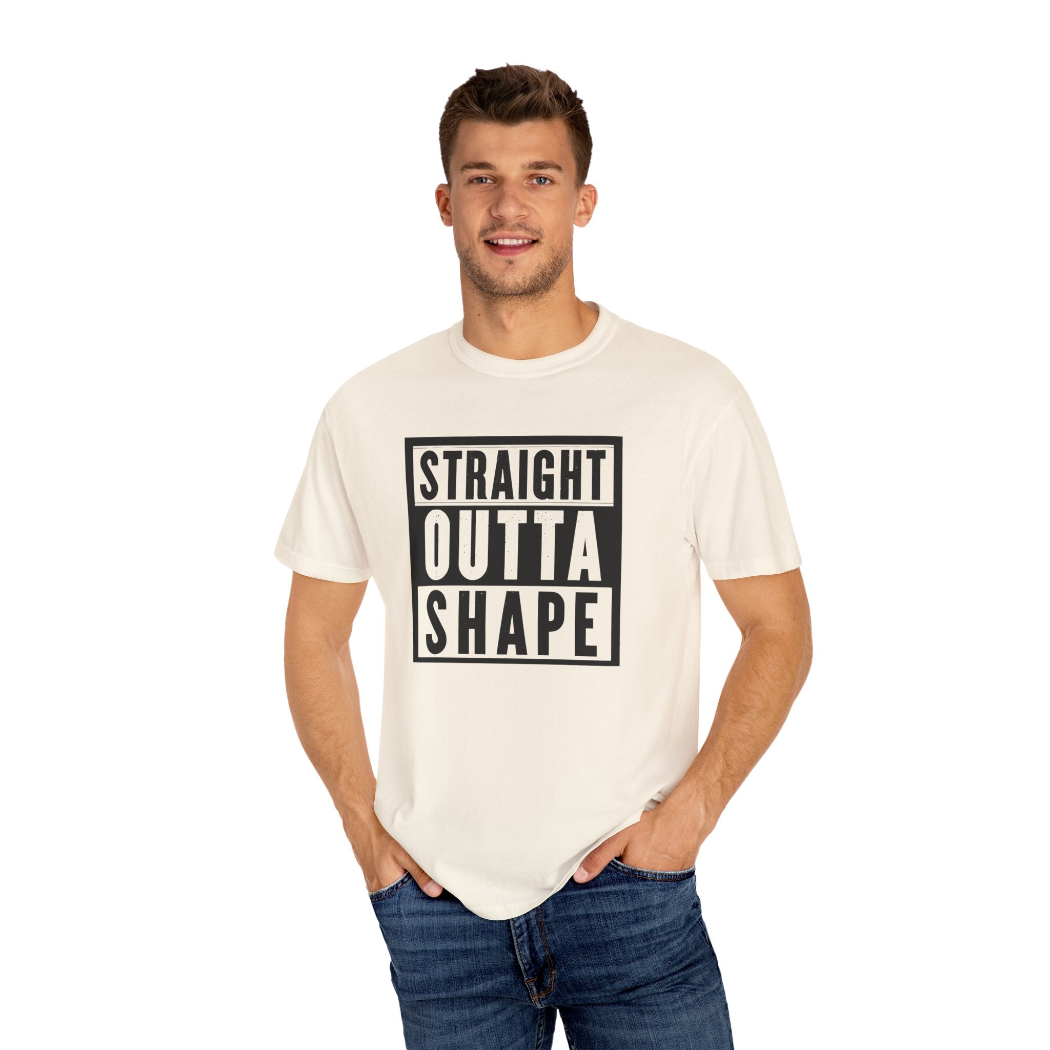 Shape Distorted Unisex Garment-Dyed T-shirt