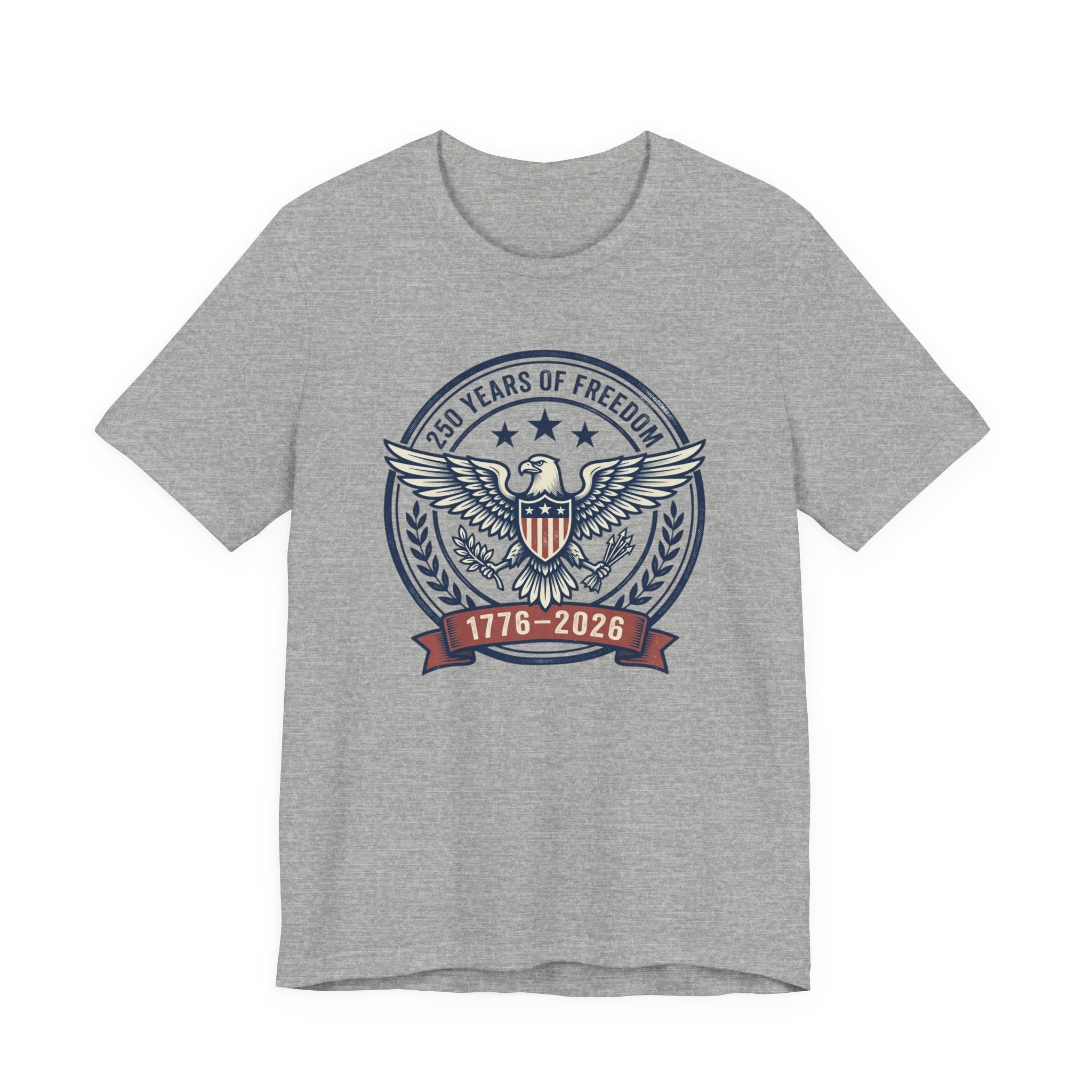 1776–2026 Eagle Crest T-Shirt | Retro Americana 4th of July, Stars & Stripes