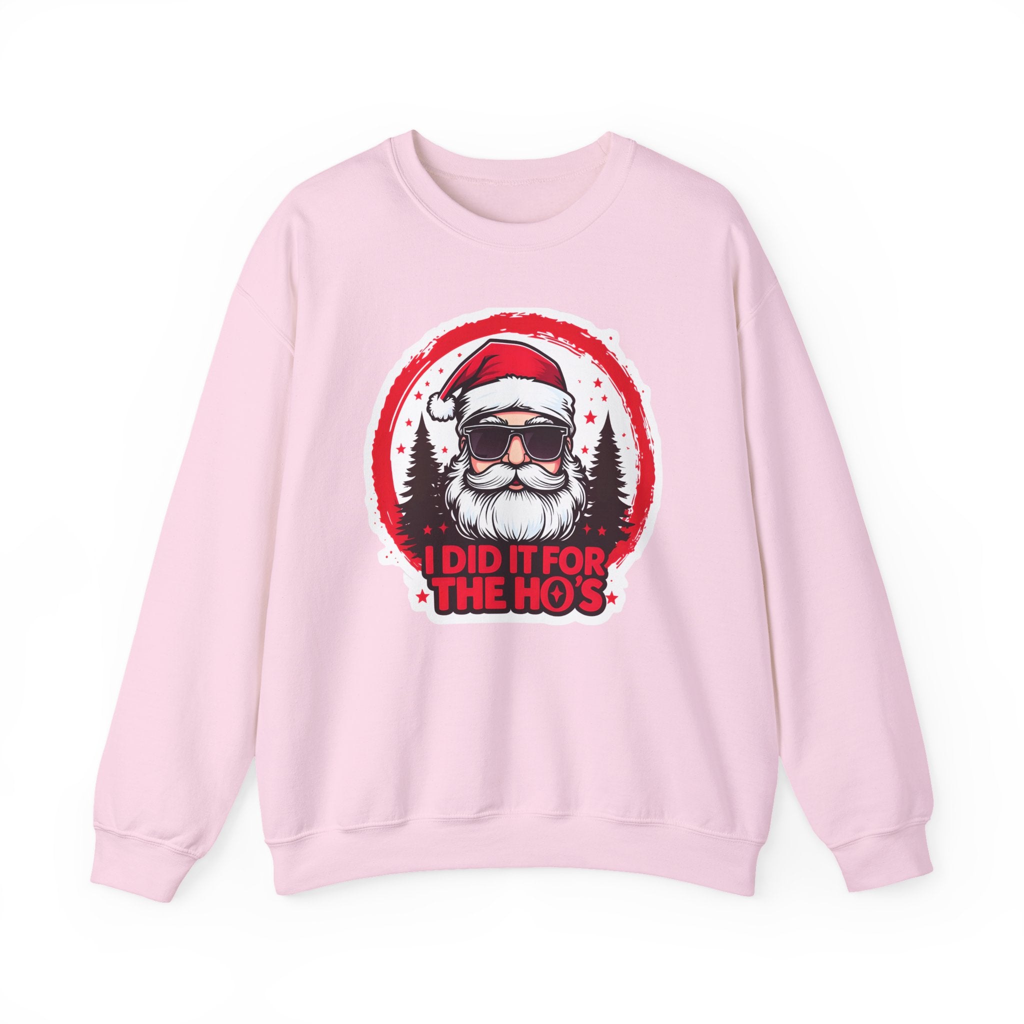 Funny Christmas Sweatshirt, Santa Graphic Crewneck, Holiday Gift for Him/Her, Festive Apparel for Parties, Winter Wear