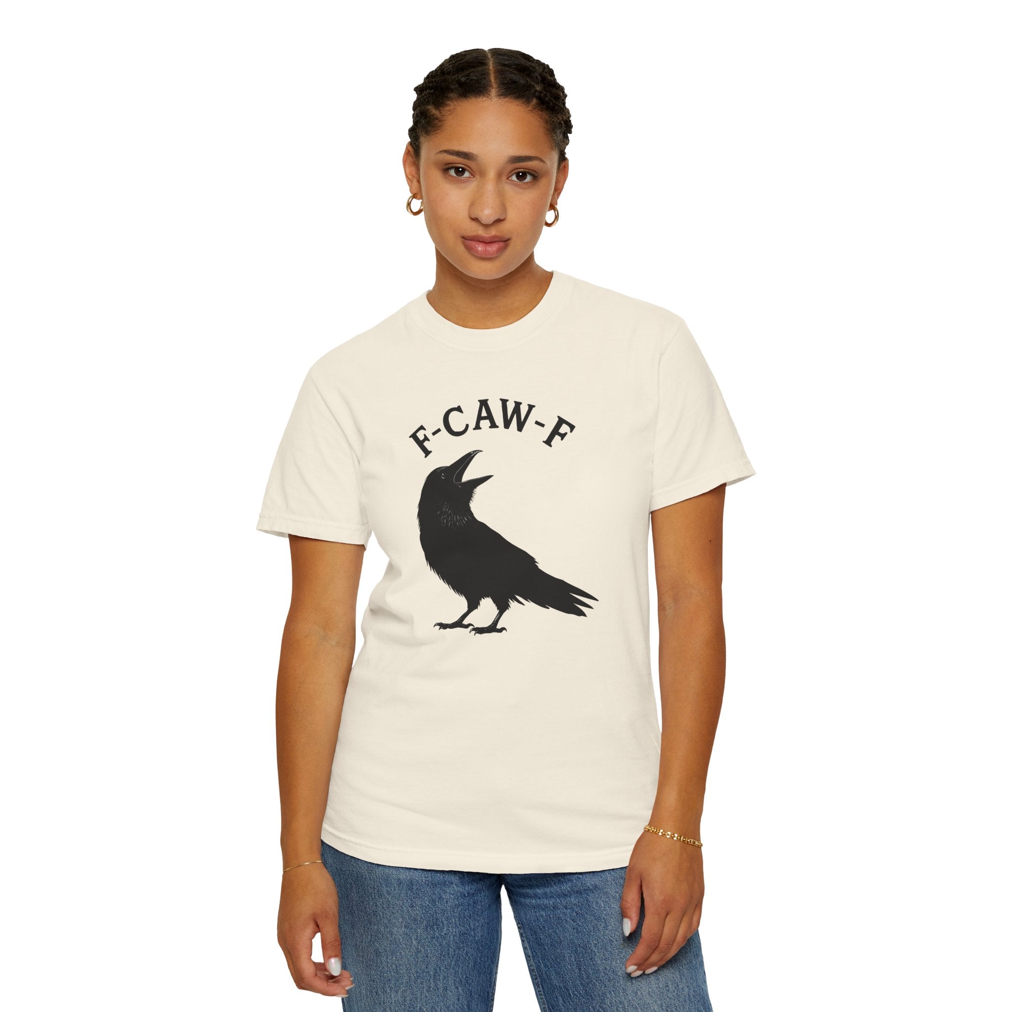 F-Caw-F Unisex Garment-Dyed T-Shirt