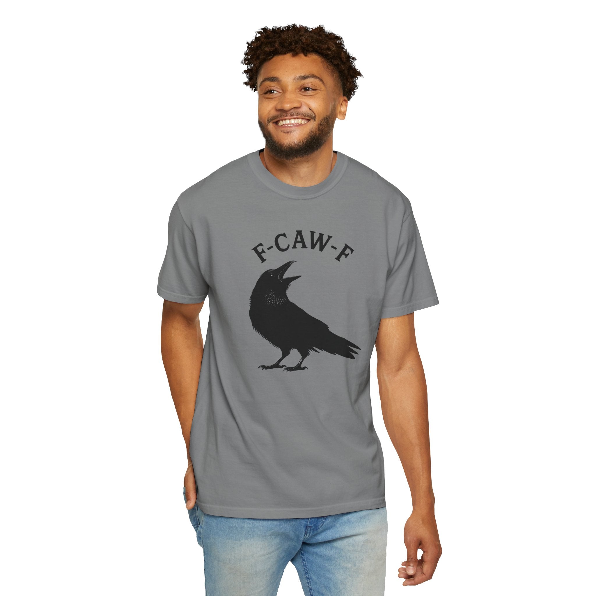 F-Caw-F Unisex Garment-Dyed T-Shirt