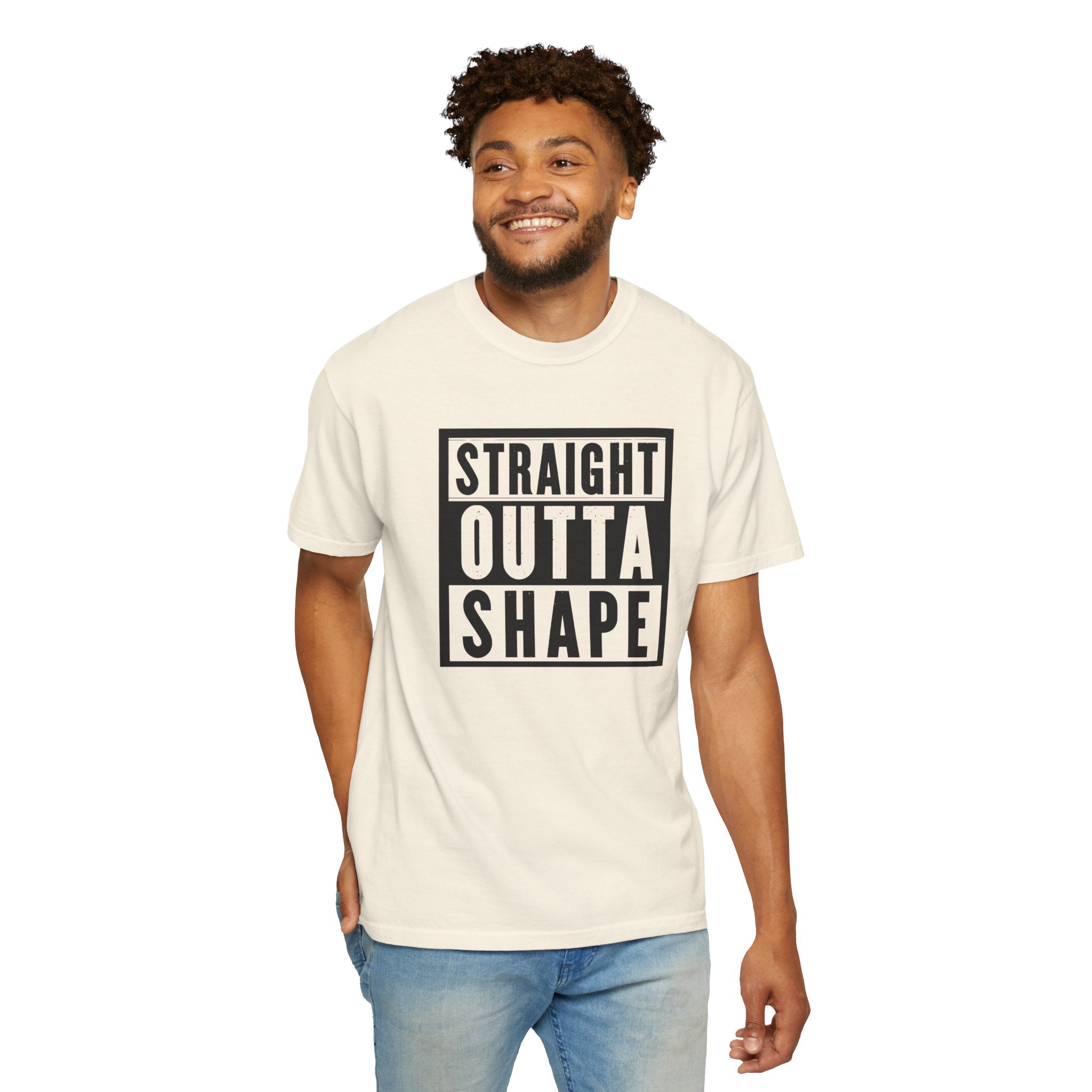 Shape Distorted Unisex Garment-Dyed T-shirt