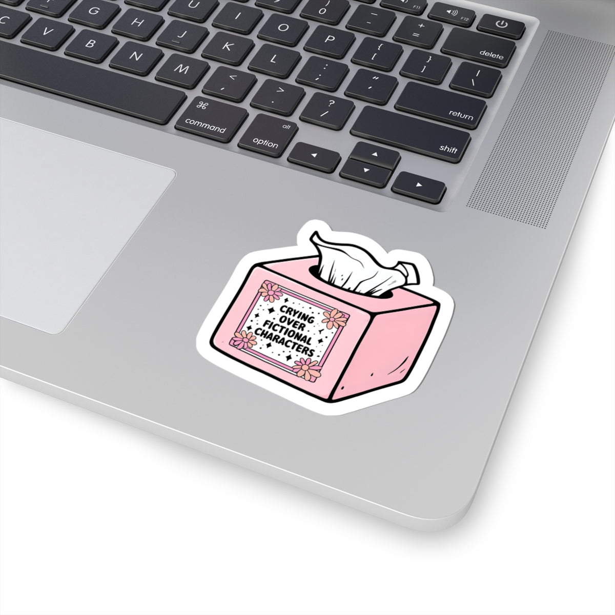 Crying Over Fictional Characters Stickers - Cute Kiss-Cut Decor for Book Lovers
