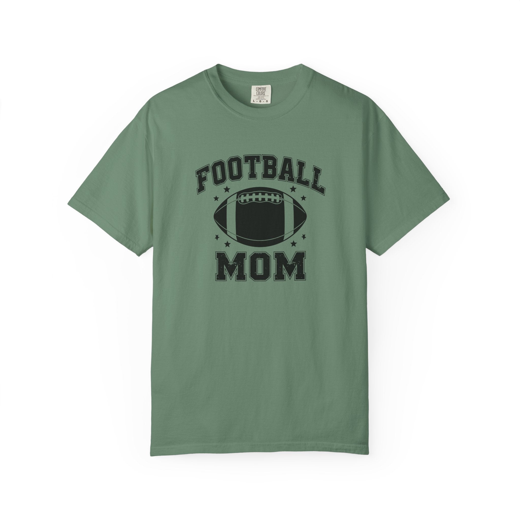 Football Mom T-Shirt, Unisex Garment-Dyed Tee for Game Day, Sports Mom Gift, Team Spirit Shirt, Casual Comfort Wear
