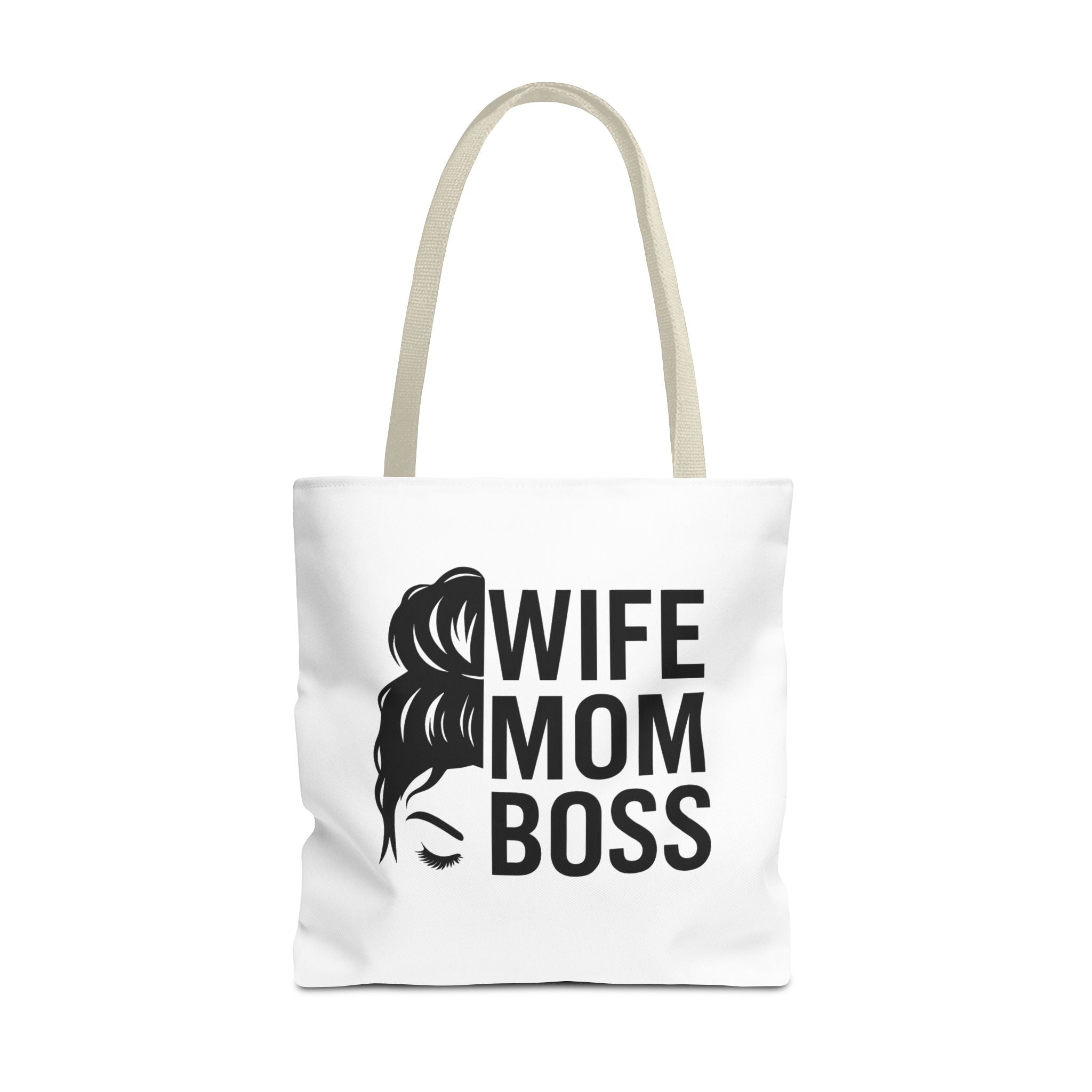 Wife Mom Boss Tote Bag - Chic, Durable Tote for Moms, Stylish Carry-All, Gift for Mother's Day, Work, and Everyday Use