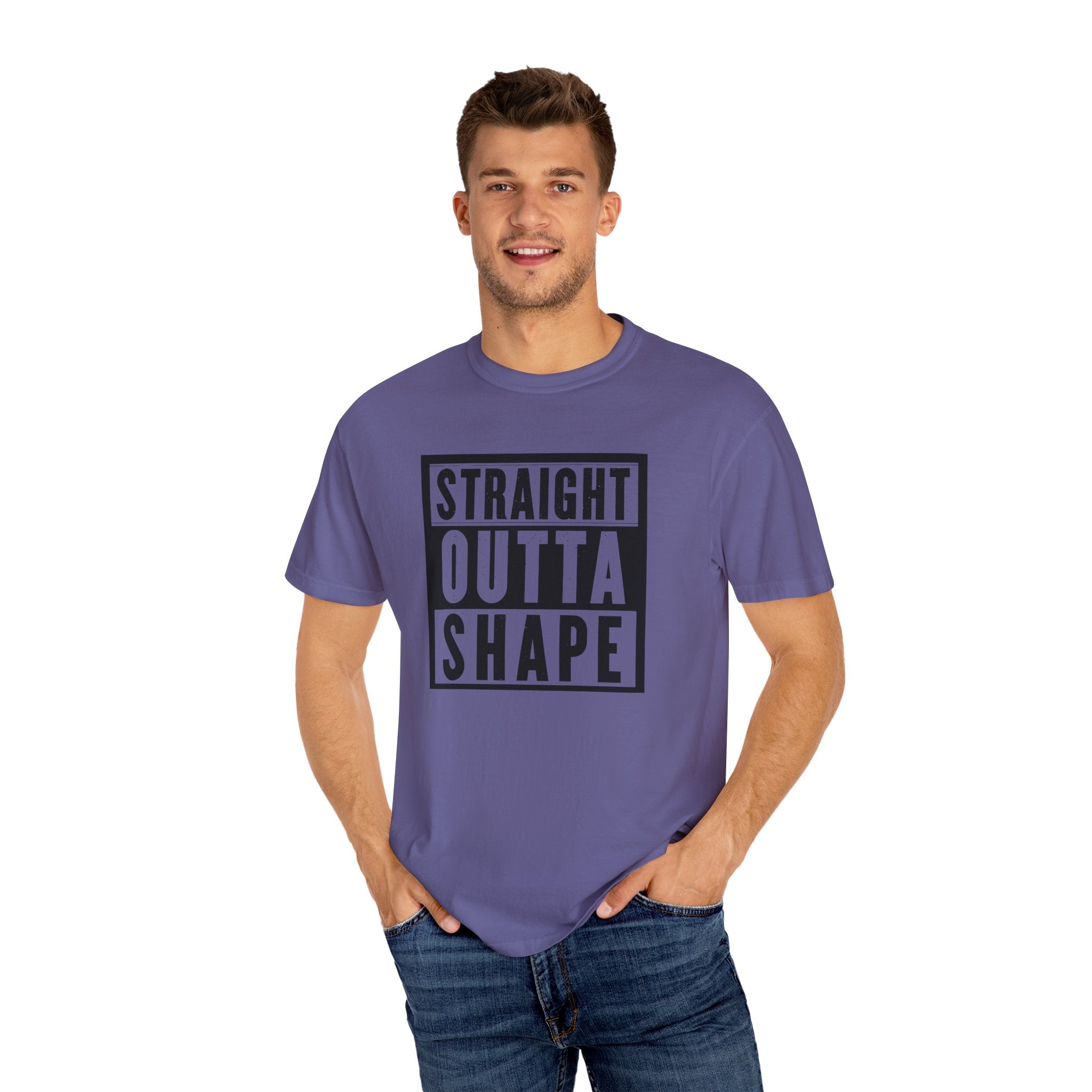 Shape Distorted Unisex Garment-Dyed T-shirt