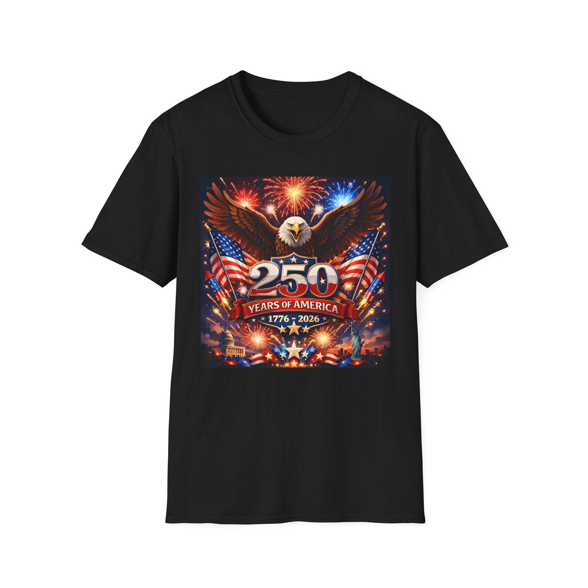 250 Years of America T-Shirt — Patriotic Eagle 1776–2026 Independence Day Tee