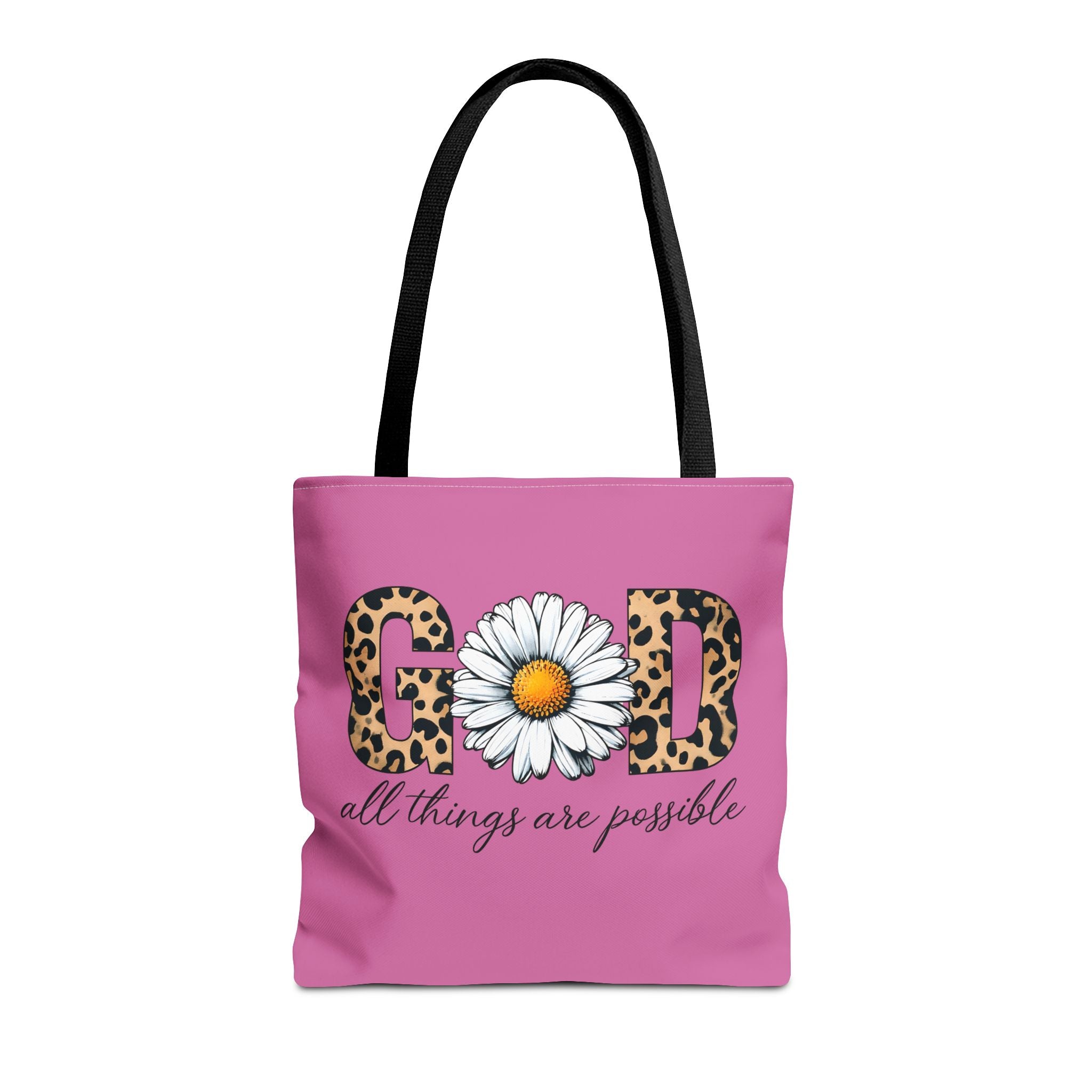 Floral Inspirational Tote Bag - All Things Are Possible